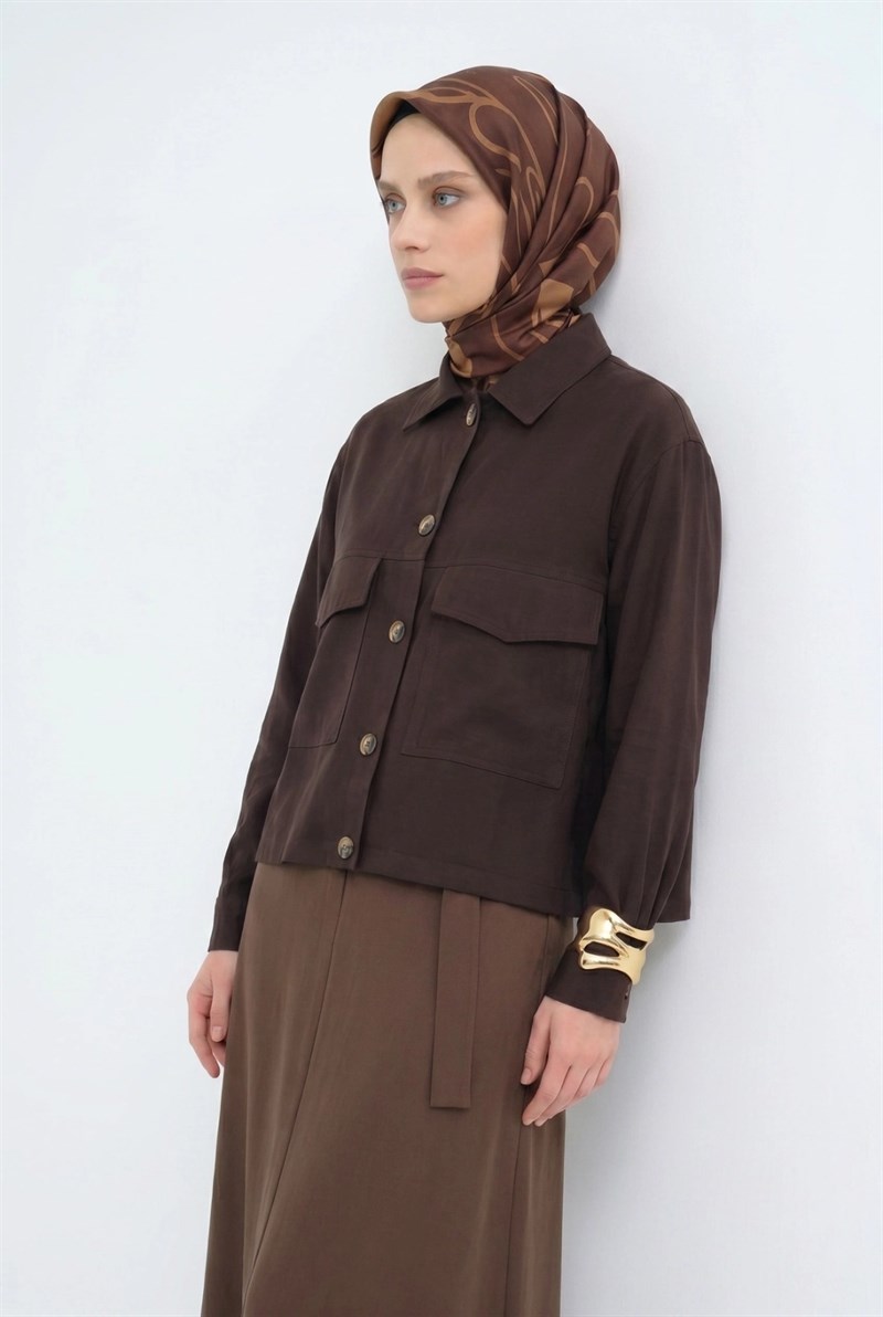 ARMİNE CEKET 1356 KAHVERENGİ