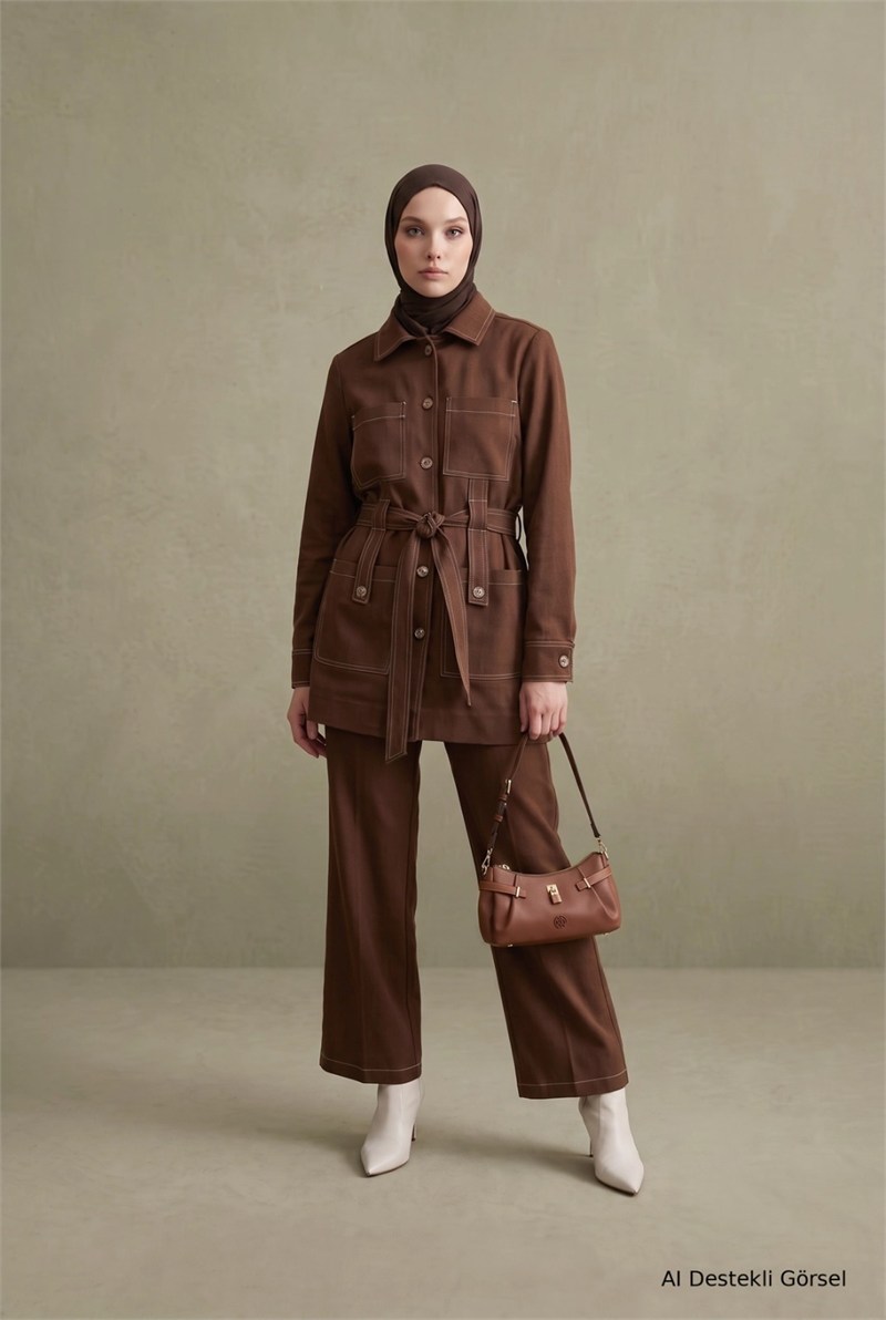 ARMİNE TREND TAKIM 26KT609 Taba