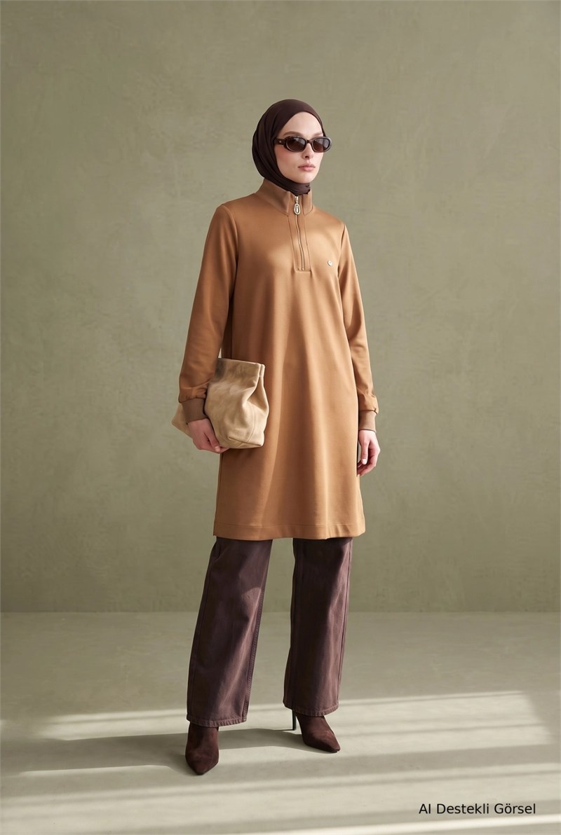 ARMİNE TREND TUNİK 26KT456 TABA