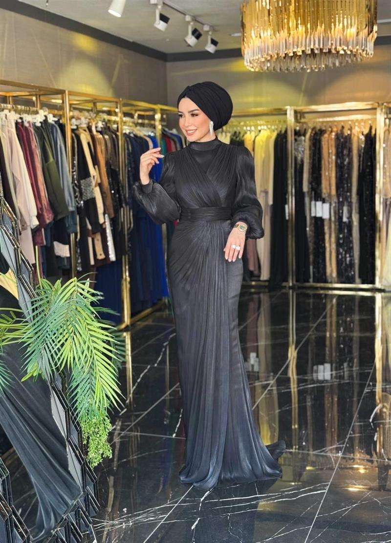 HENNİN BAYAN ABİYE 4941 Siyah