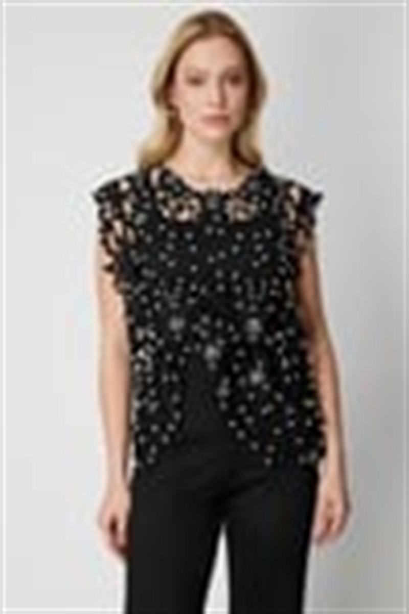 ON FASHION DANTEL BLUZ 70477 Siyah