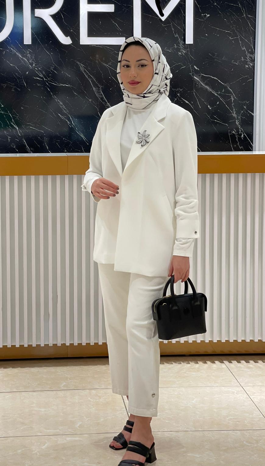 AHSEN BAYAN CEKET 3120 Ekru