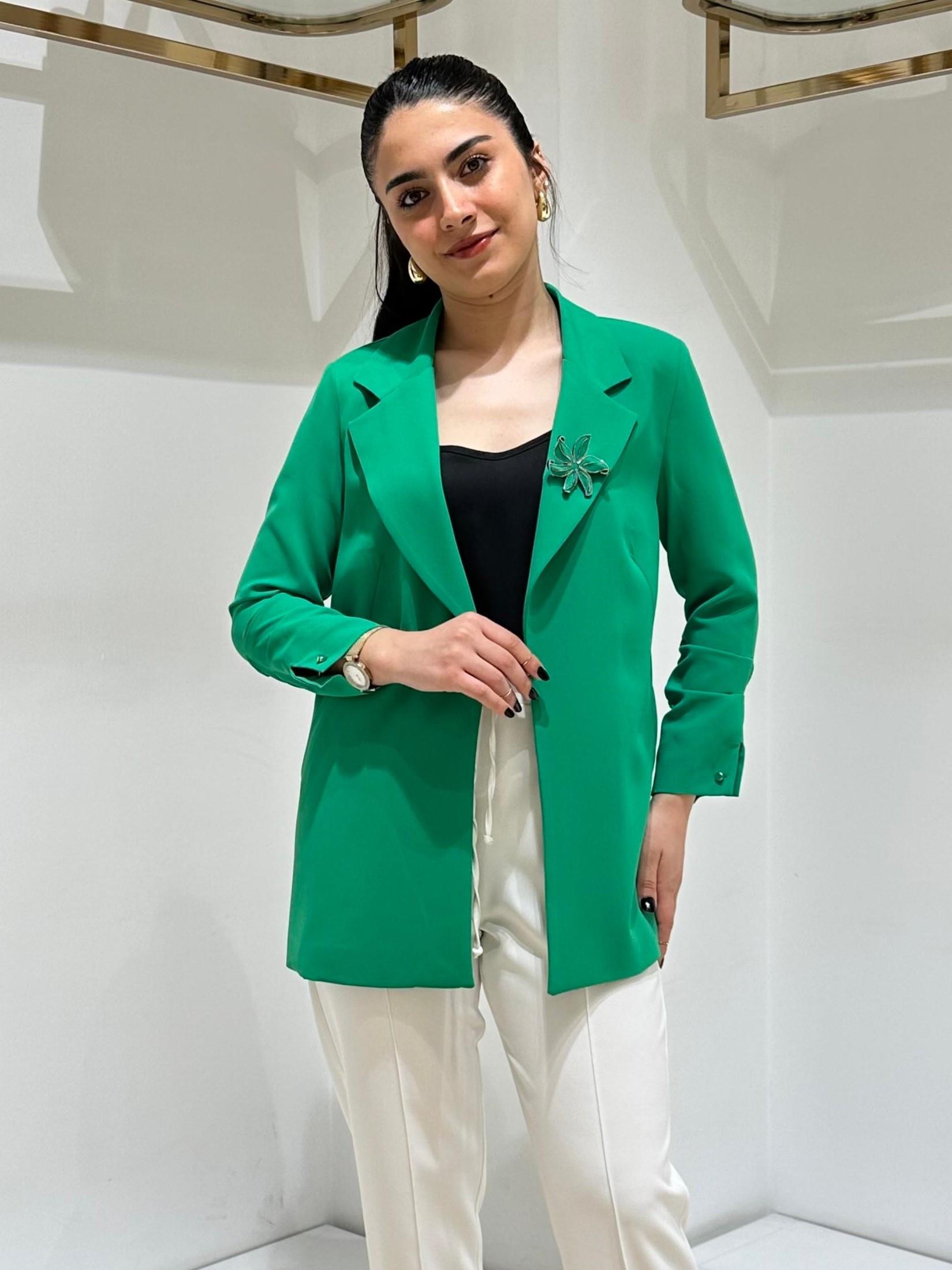 AHSEN BAYAN CEKET 3120 Yeşil