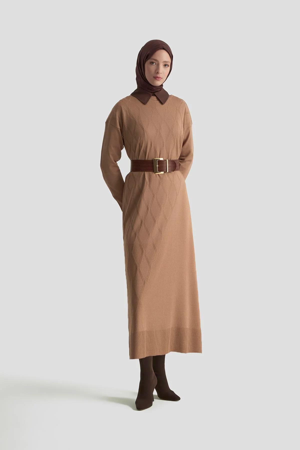 ARMİNE TREND ELBİSE 25YTD957 LATTE