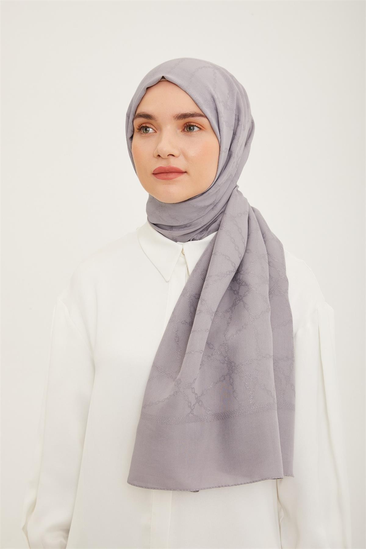 ARMİNE TREND HAZAN ŞAL 1 2023 Gri