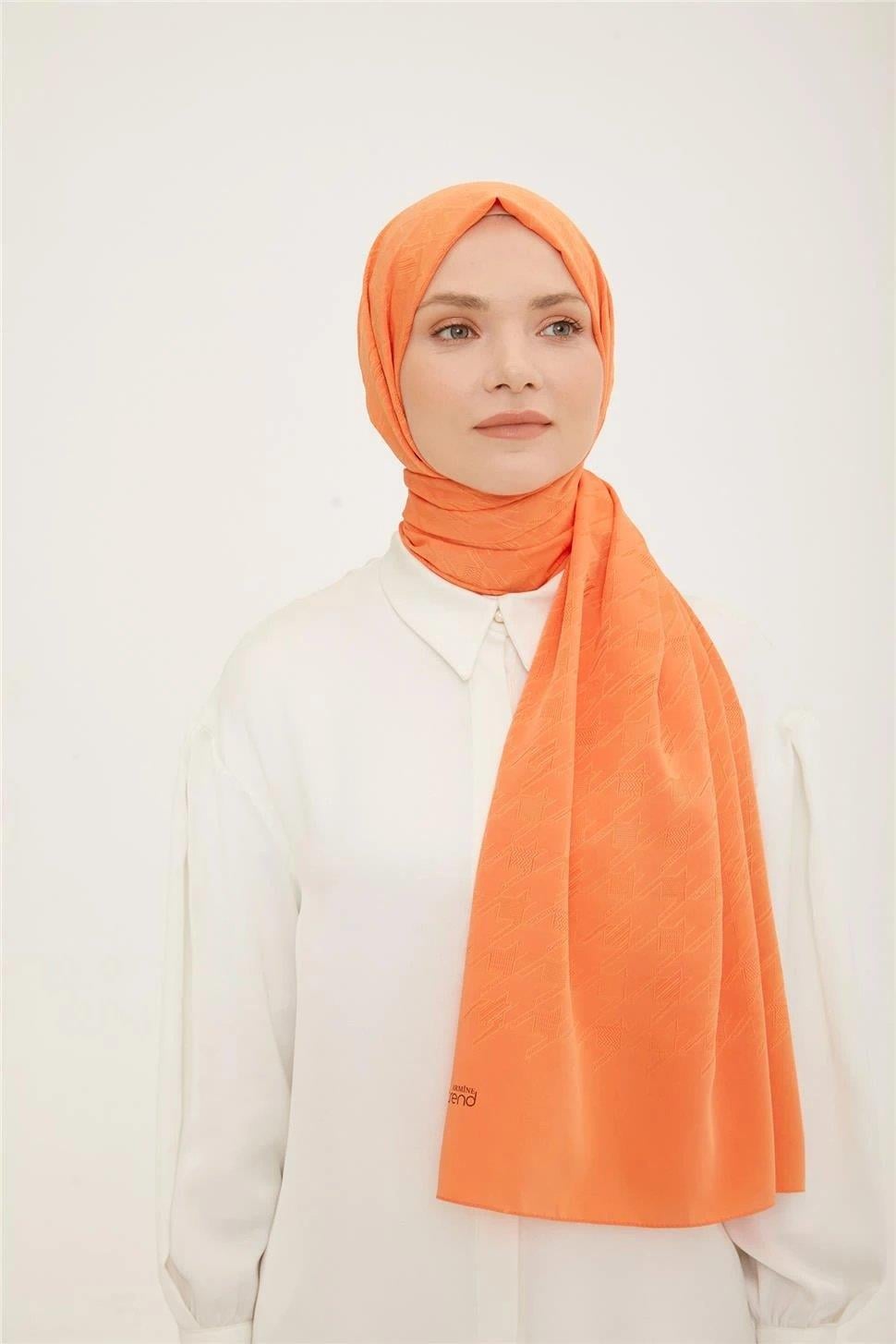 ARMİNE TREND J.CAPRİ ŞAL 2 2023 Turuncu