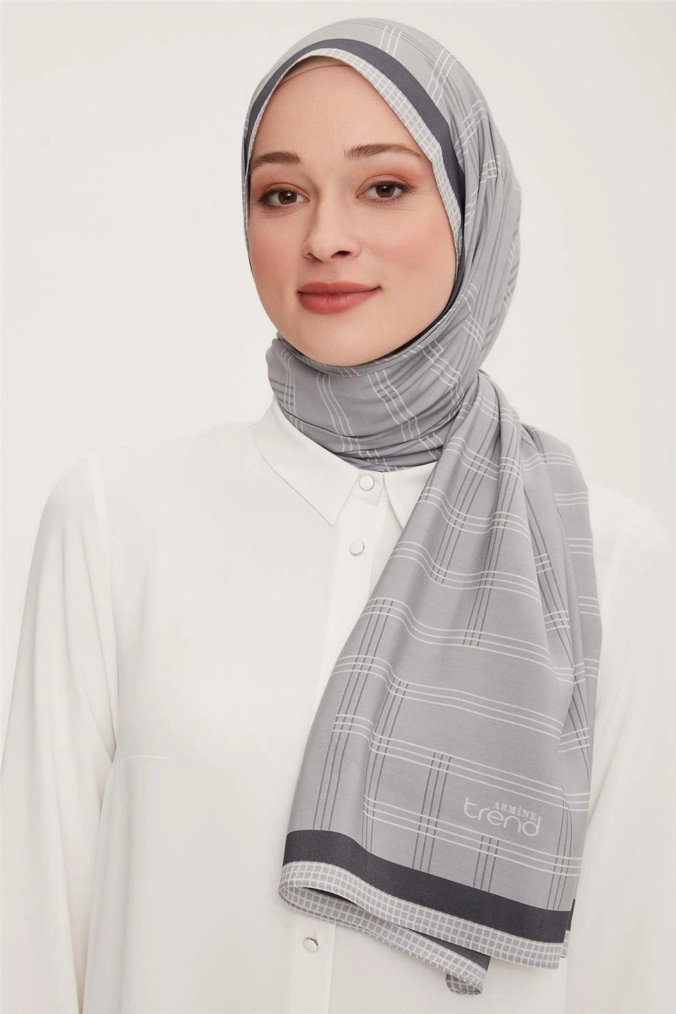 ARMİNE TREND MODAL ŞAL 5337 Gri
