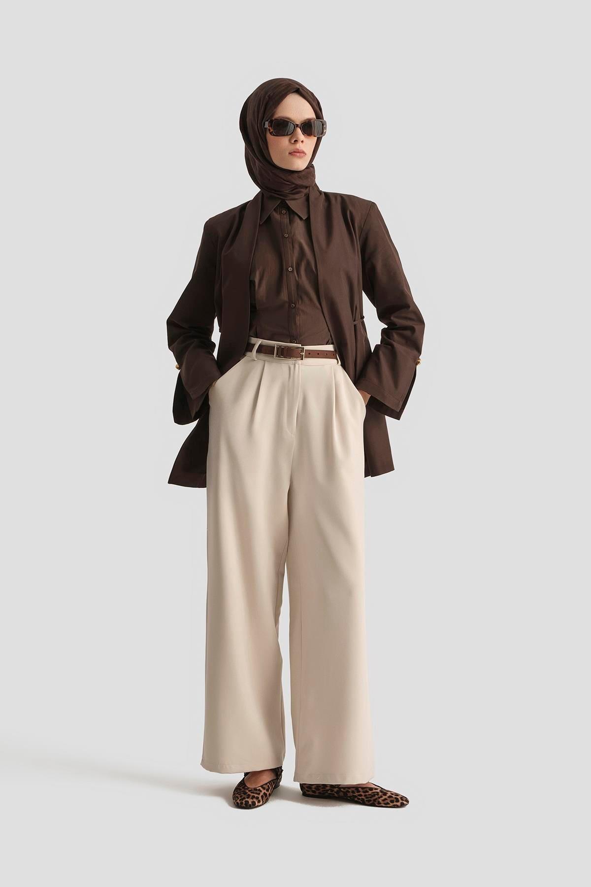 ARMİNE TREND PANTOLON 25YT210 TAŞ