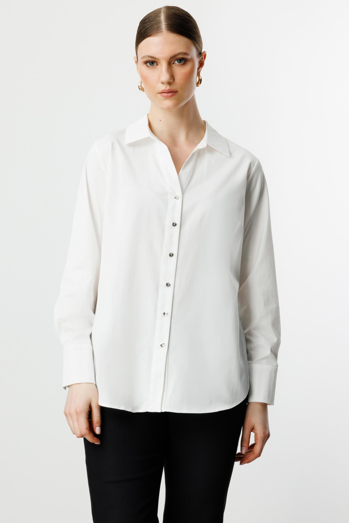 EKOL BLUZ 25Y.EKL.BLZ.03506.1 Ekru