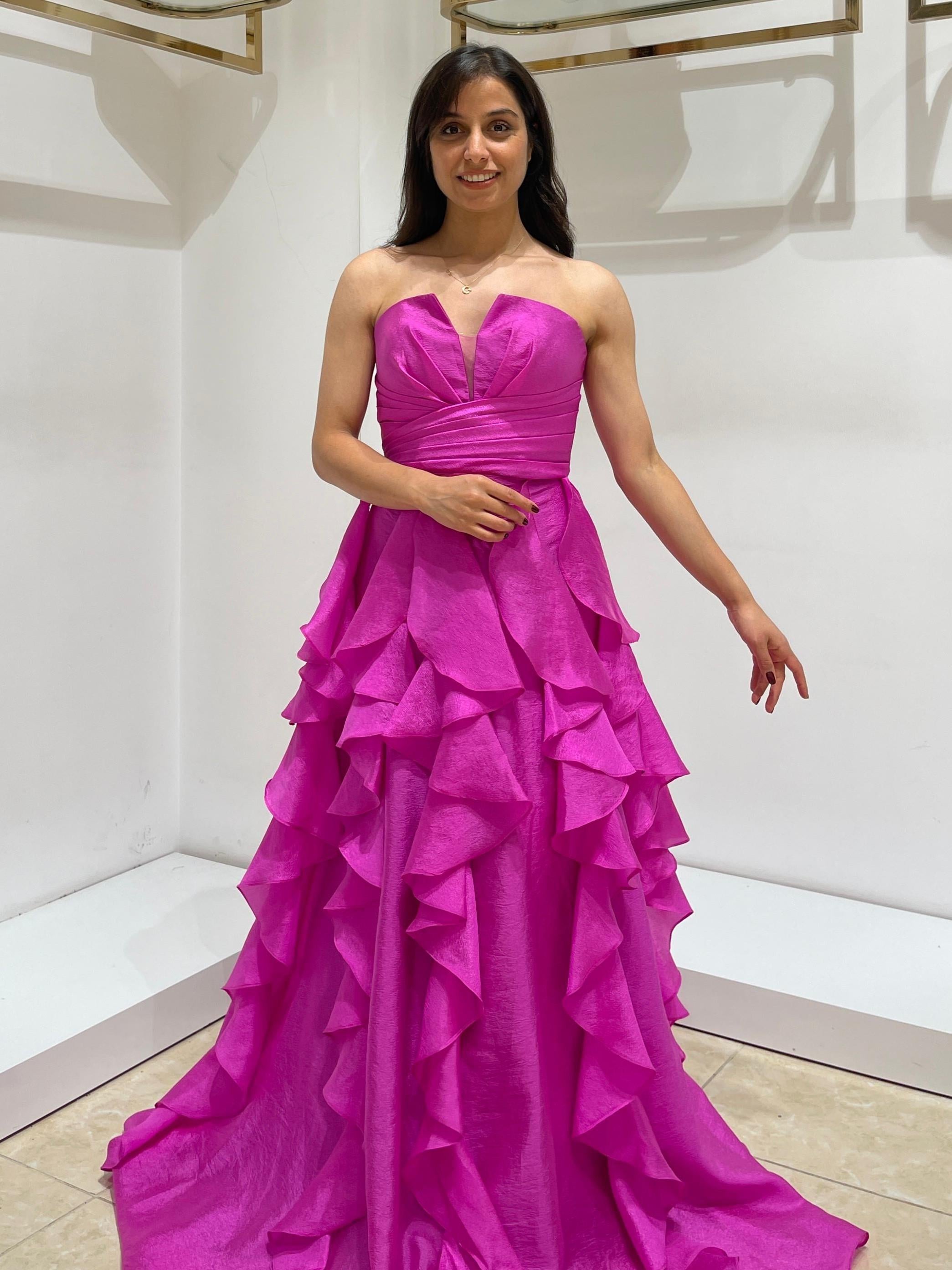 FOR COSTUME ABİYE 9385 FUŞYA