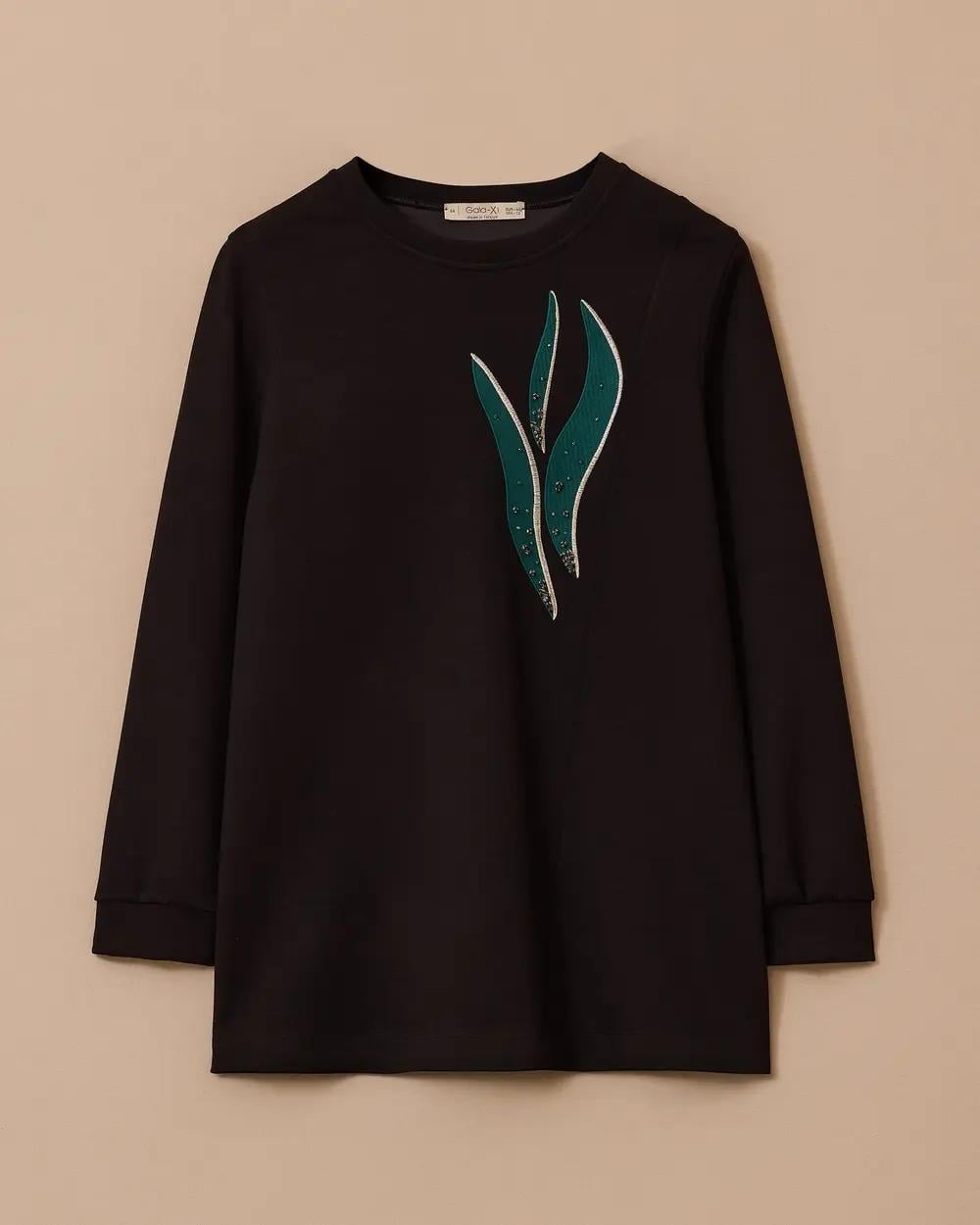 Gala-xi Günlük Sweatshirt -252314007 Siyah