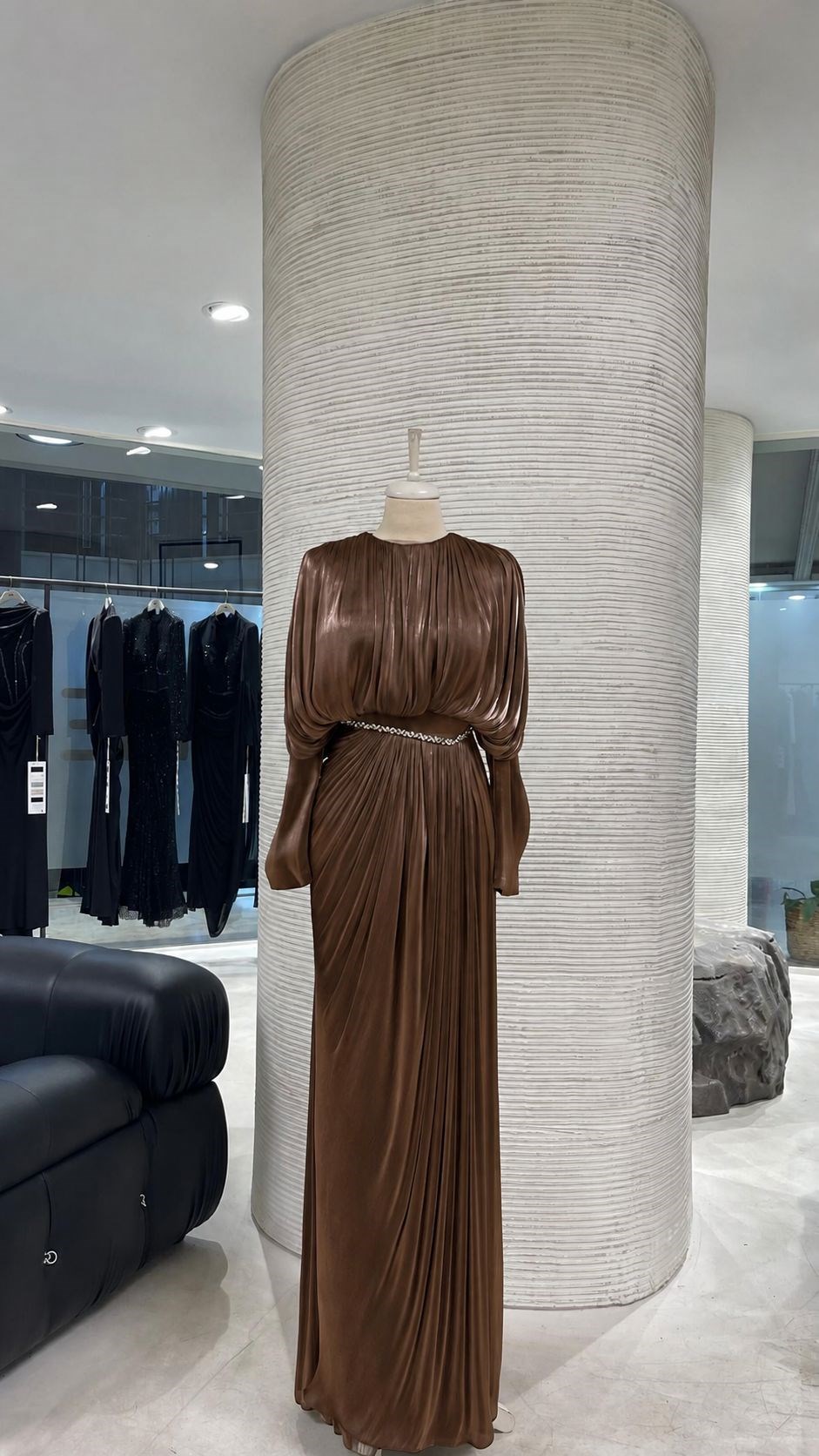 HENNİN ALLERLİ ABİYE 5509 Kahve