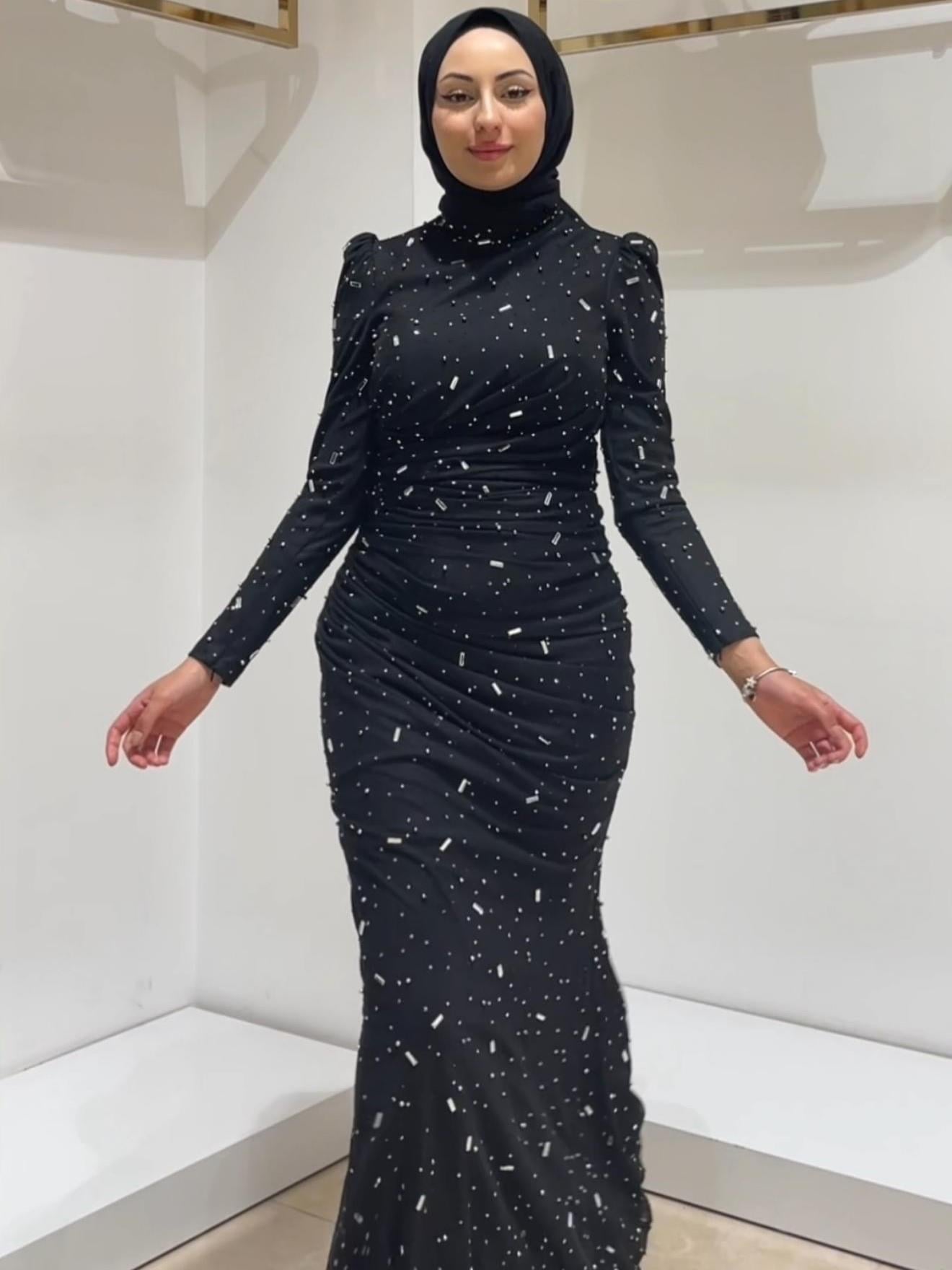 HENNİN BAYAN ABİYE 4740 Siyah
