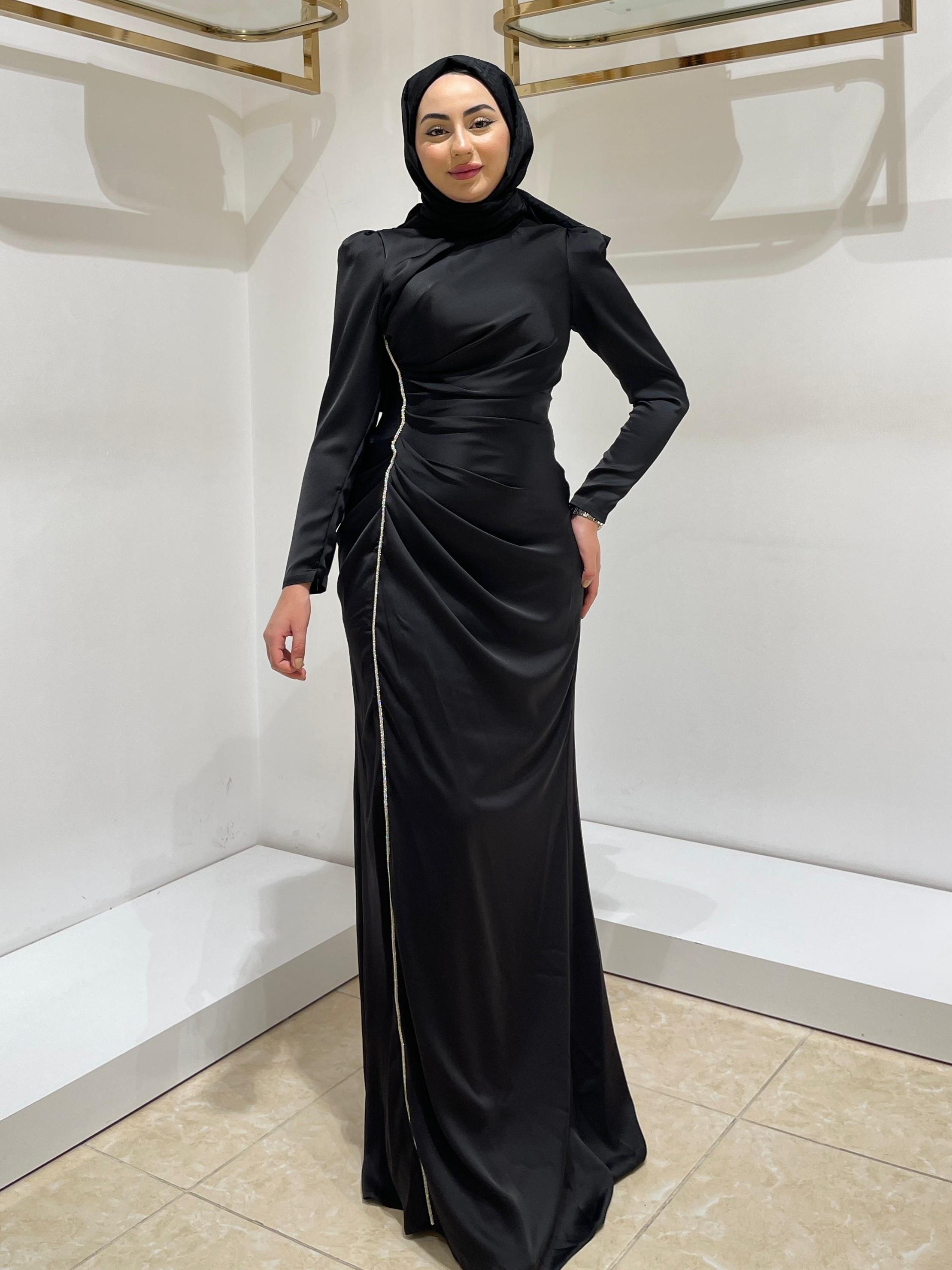 HENNİN BAYAN ABİYE 4749 Siyah