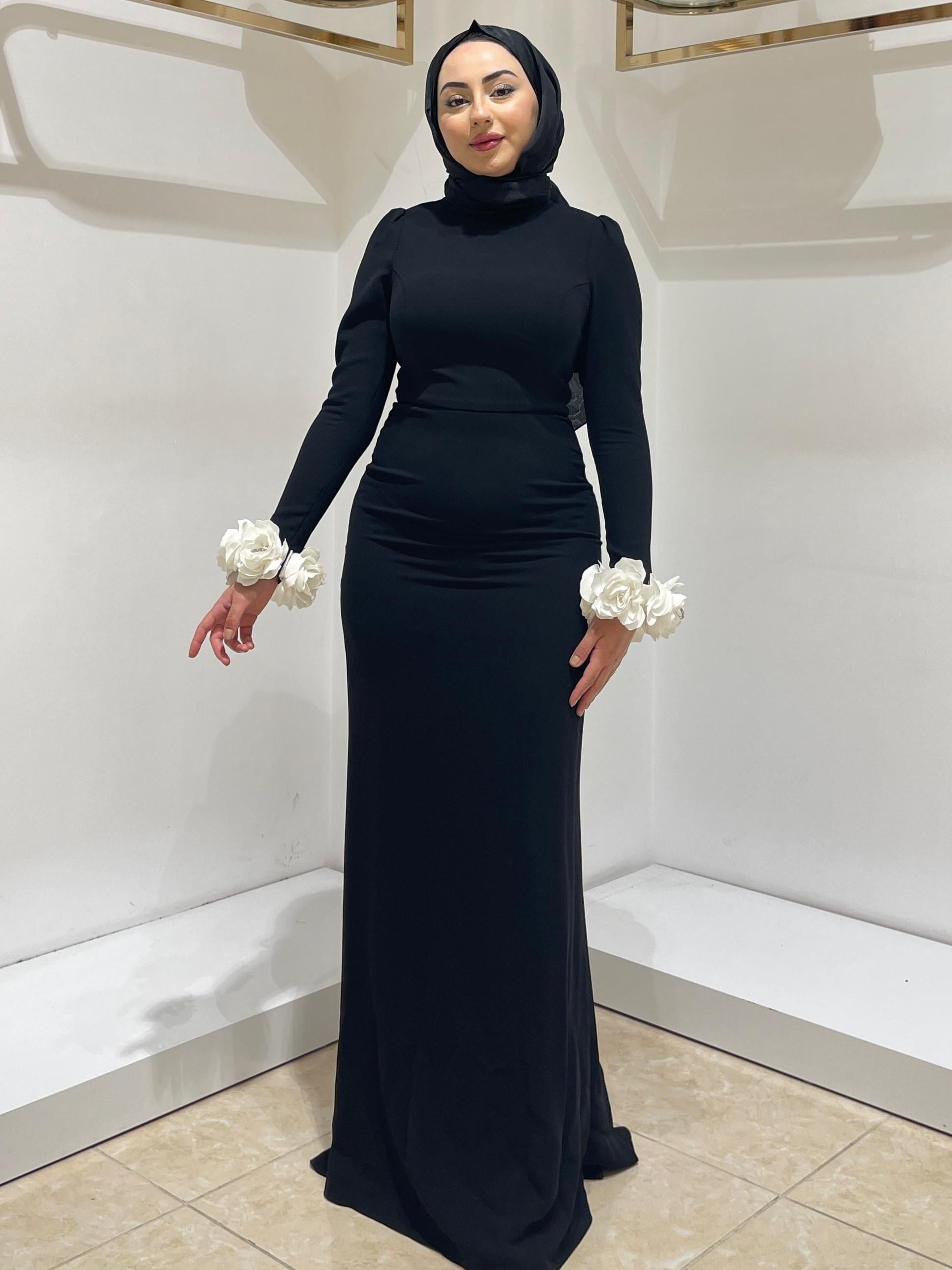 HENNİN BAYAN ABİYE 4835 Siyah