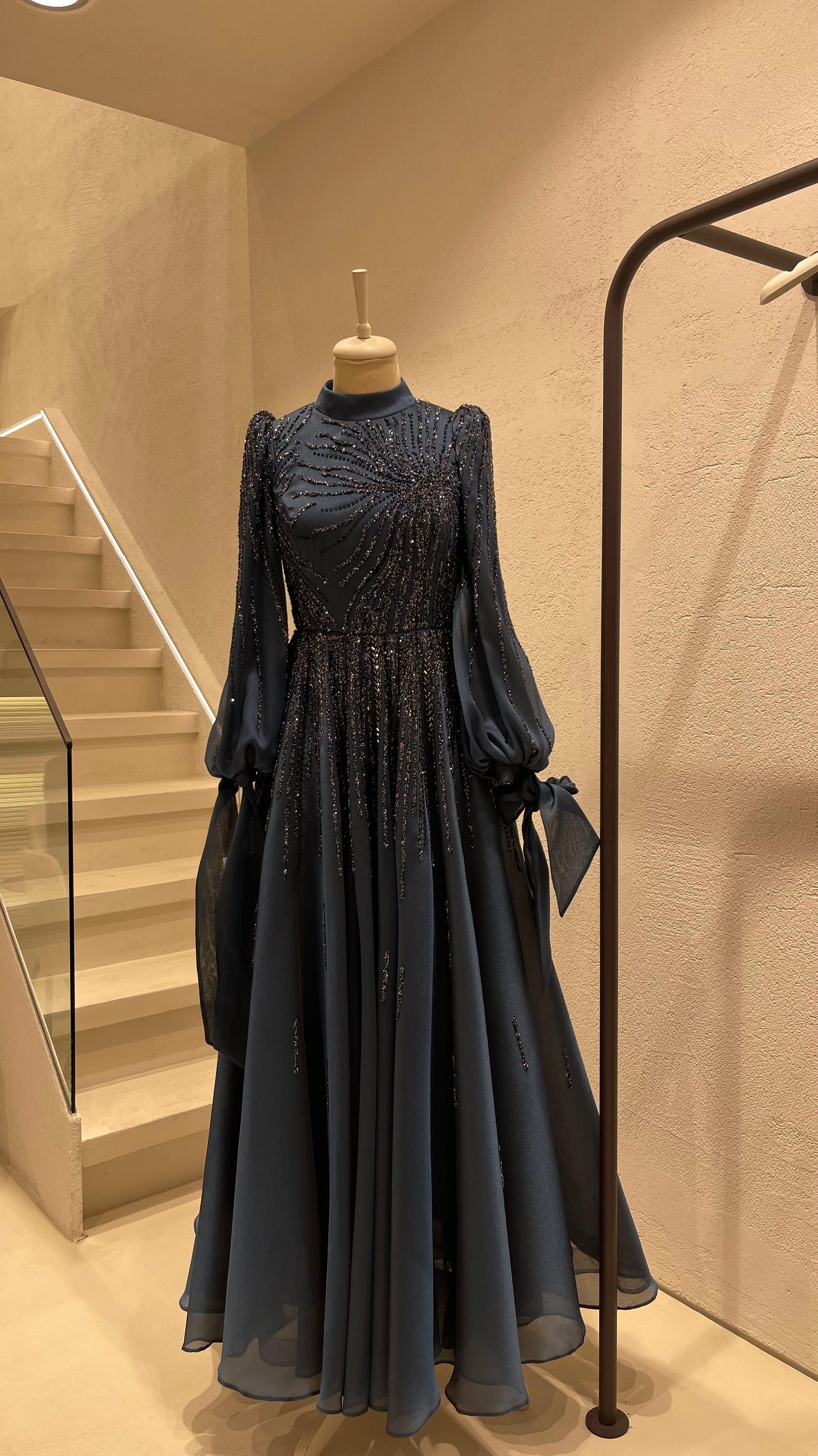 HENNİN BAYAN ABİYE 5035 Siyah