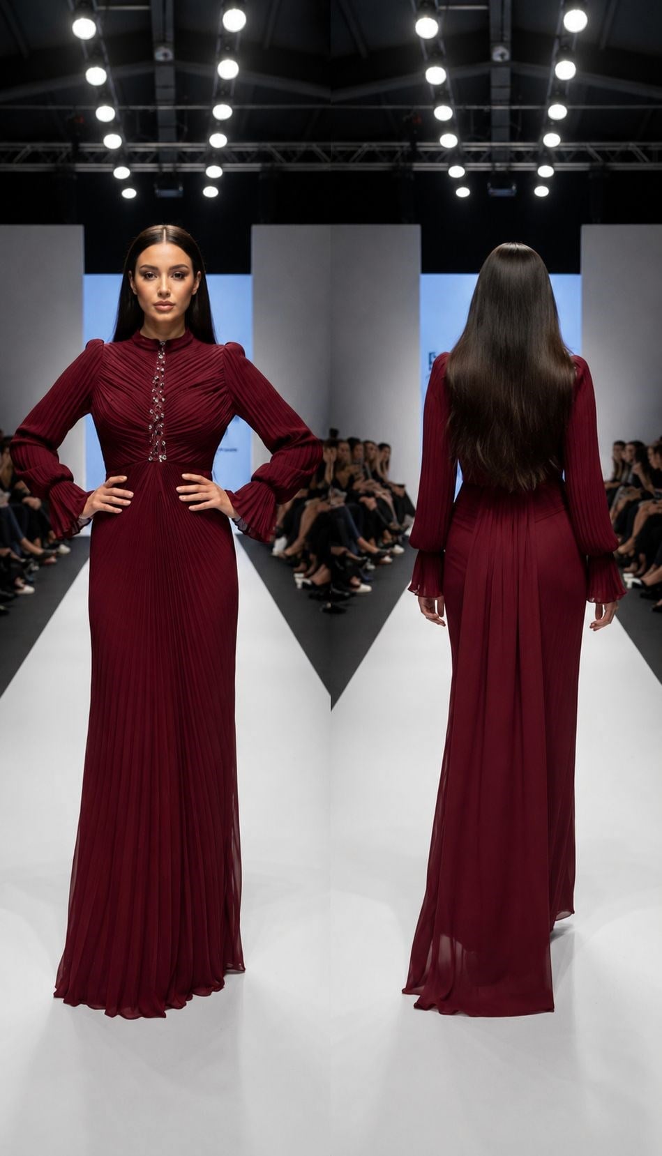HENNİN BAYAN ABİYE 5187 BORDO