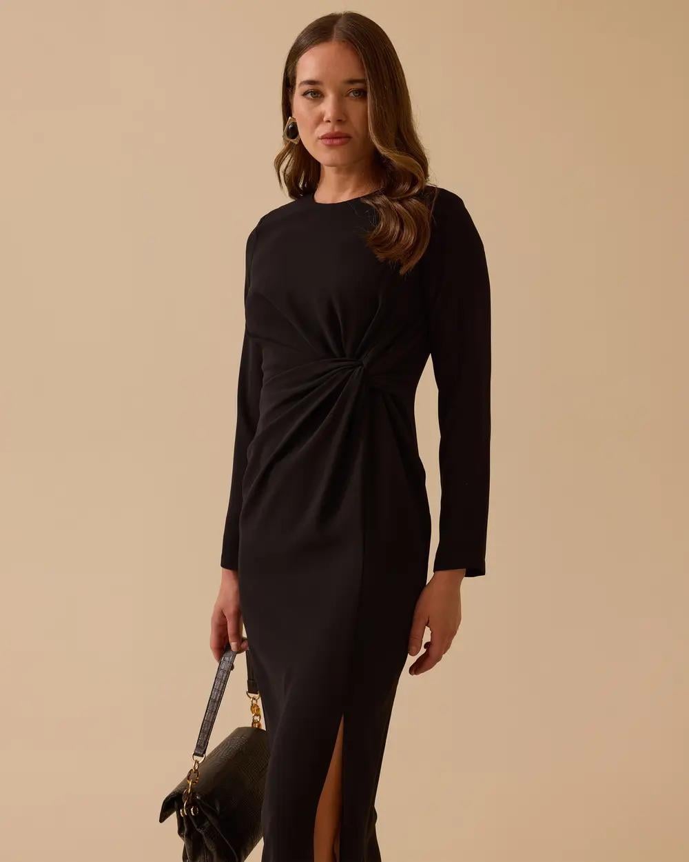 ILMIO ELBİSE -252318002 Siyah