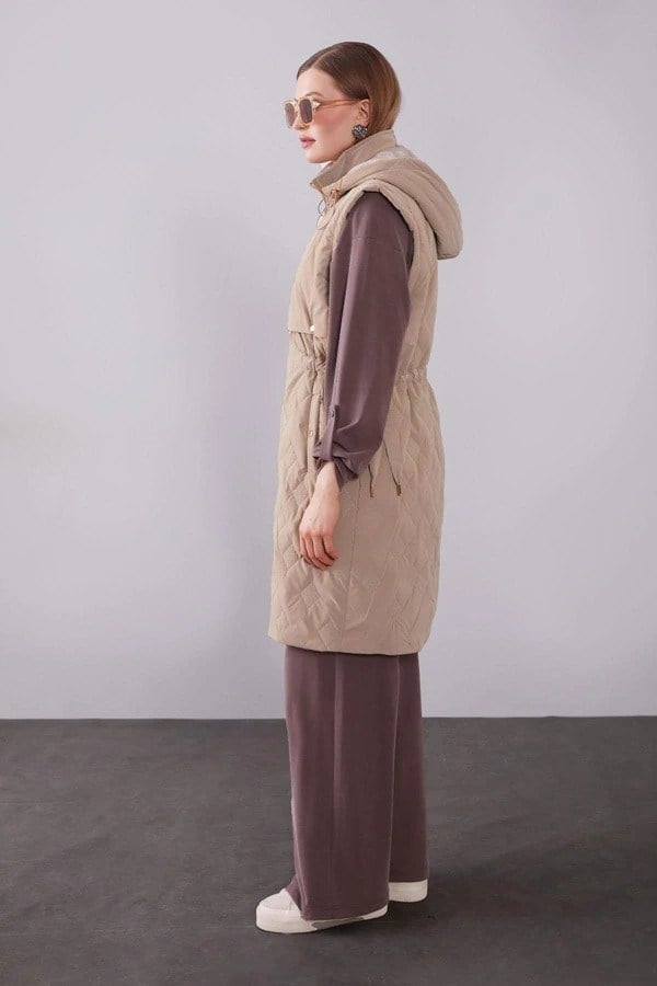 LEVİDOR YELEK 710036 Bej