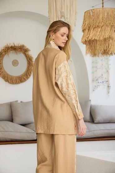 MARWA GOLD DANTELLİ TAKIM MA24.22 Latte