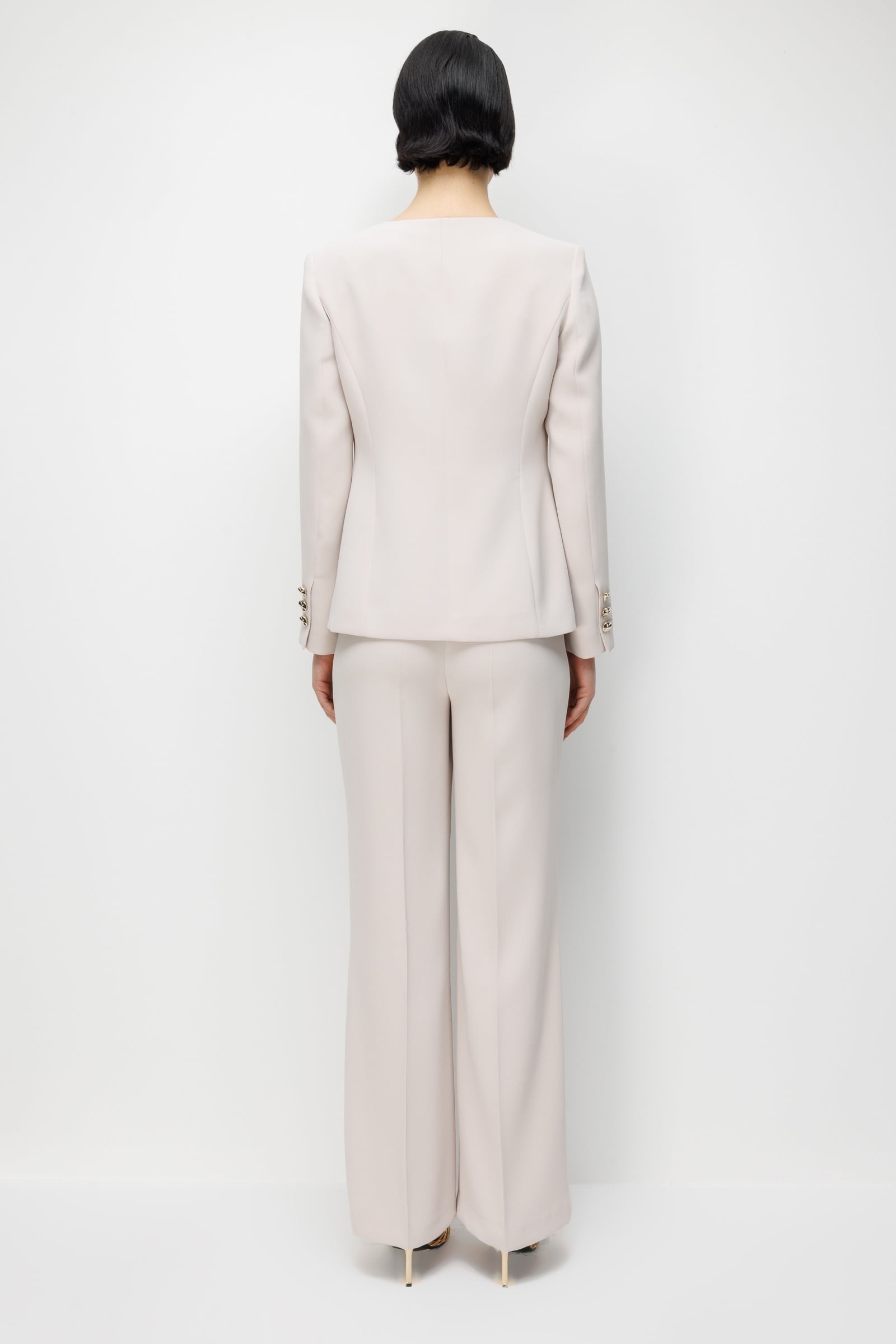 MODA İLGİ Klasik Dokuma Pantolon 45014 Ekru