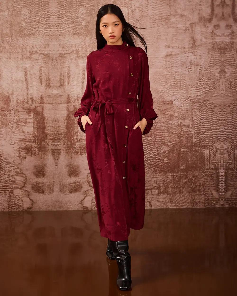 SCL ELBİSE -252311014 BORDO