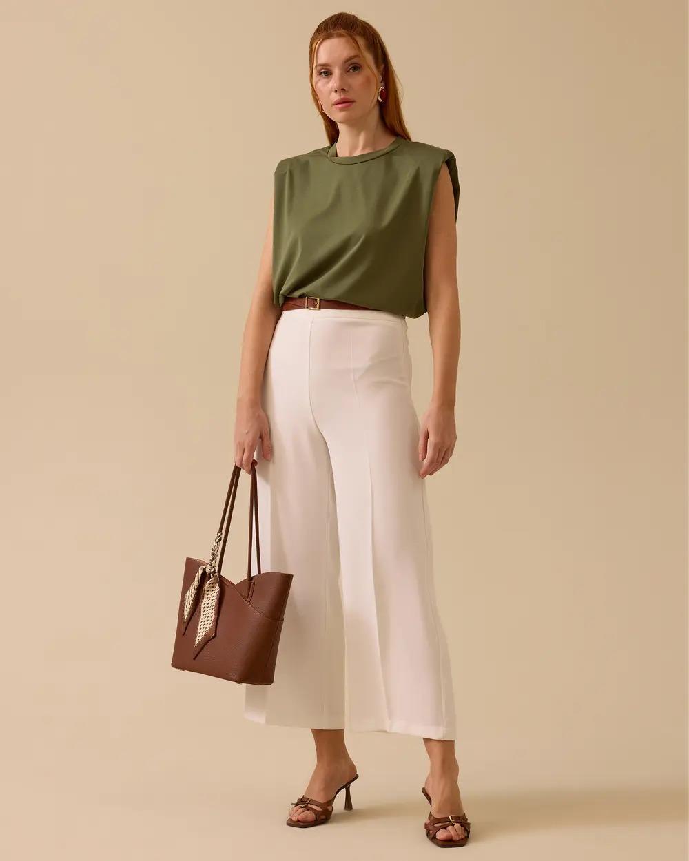 SCL Günlük Pantolon-251011035 Ekru