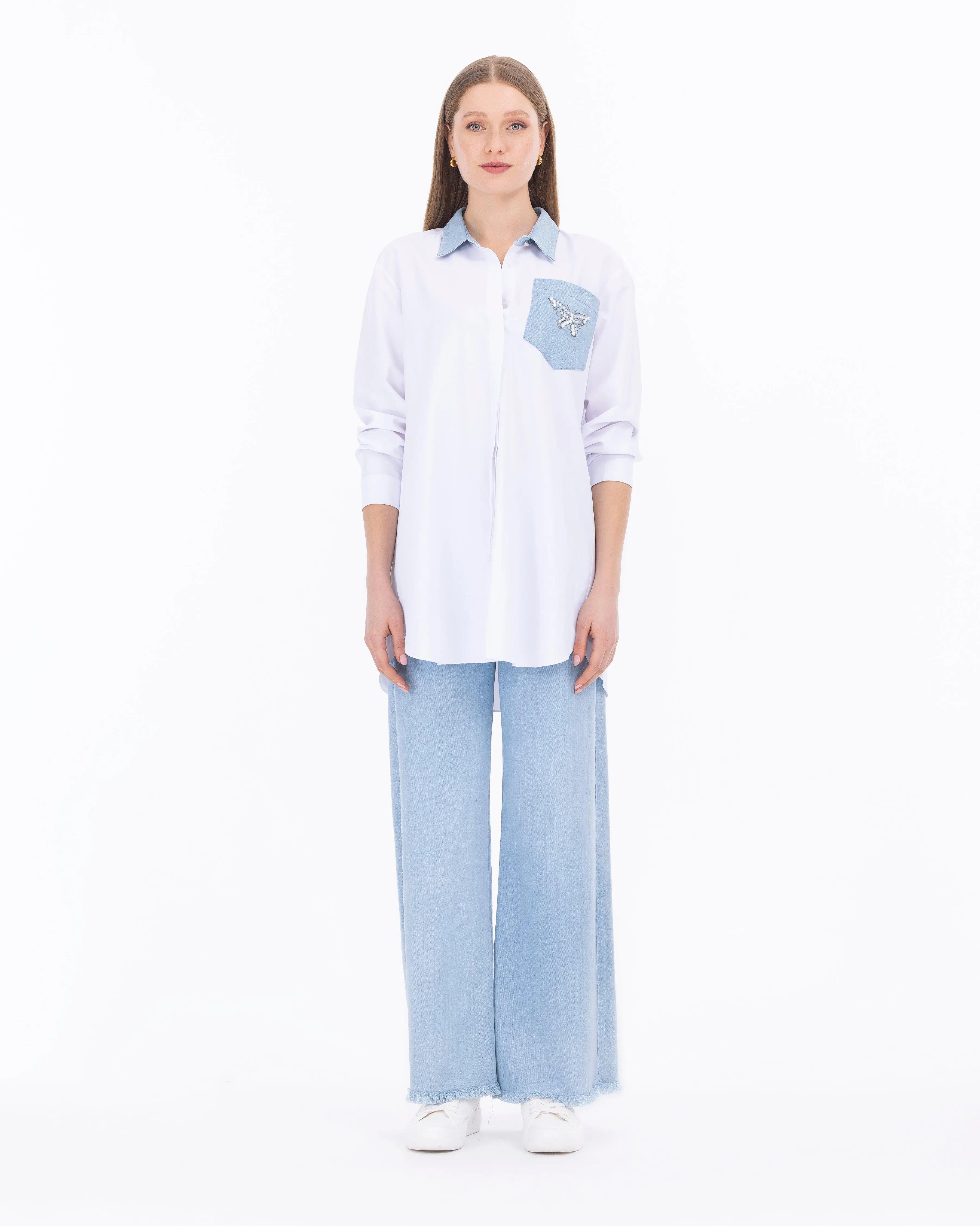 SCL Jean Pantolon - 232501006 Mavi Jean