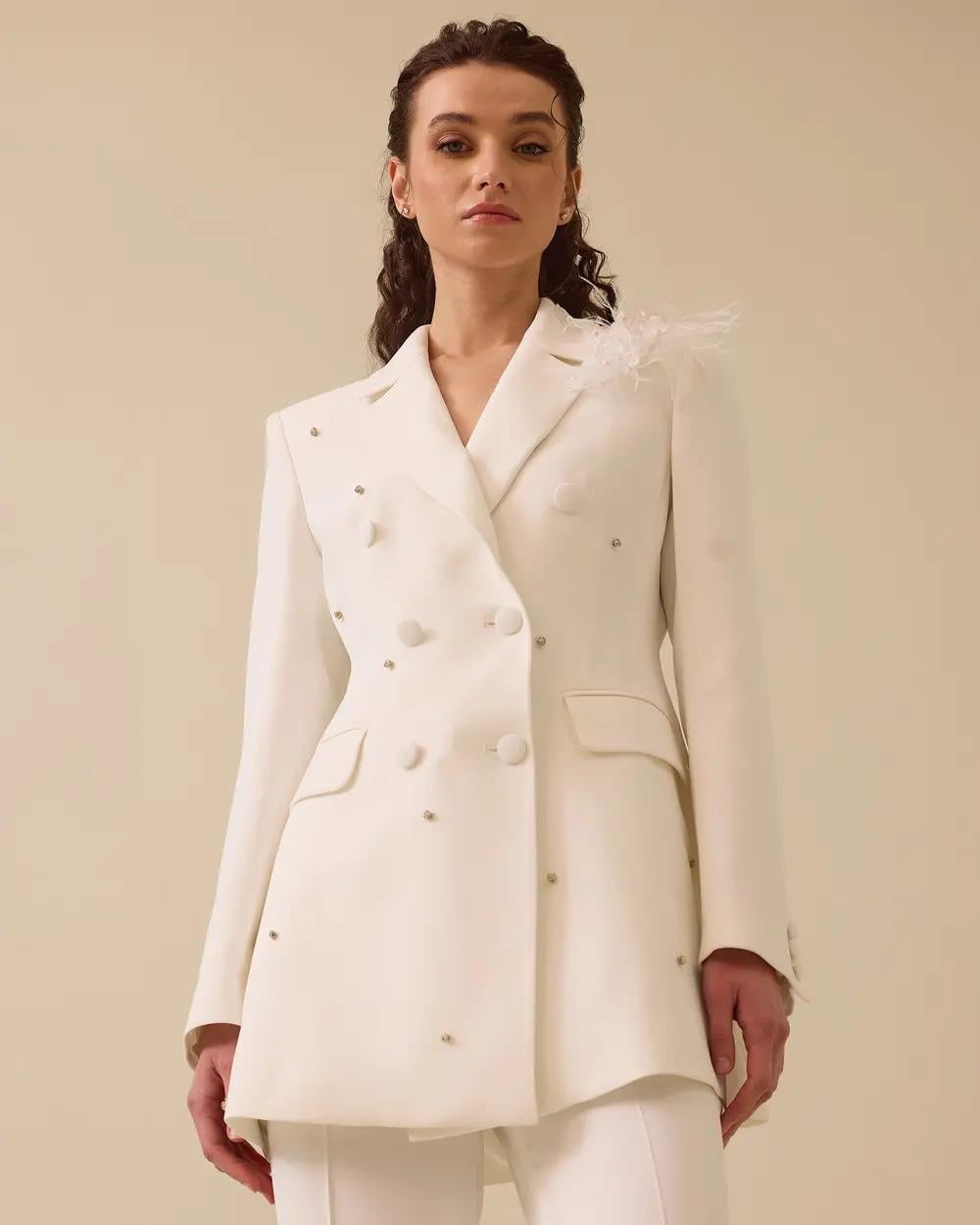 SCL ŞIK CEKET-251111015 Ekru