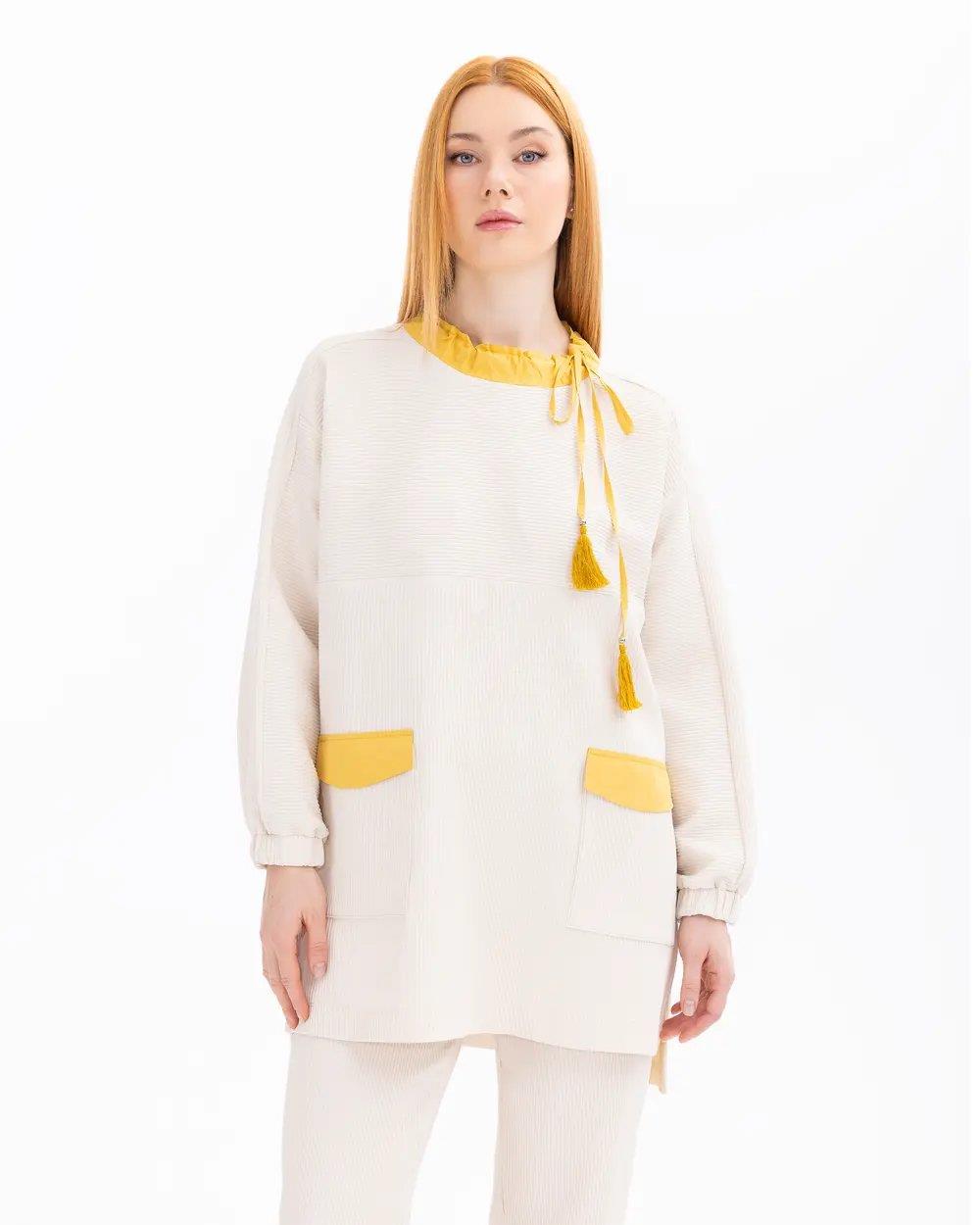 SCL SWEATSHIRT -501002 Krem