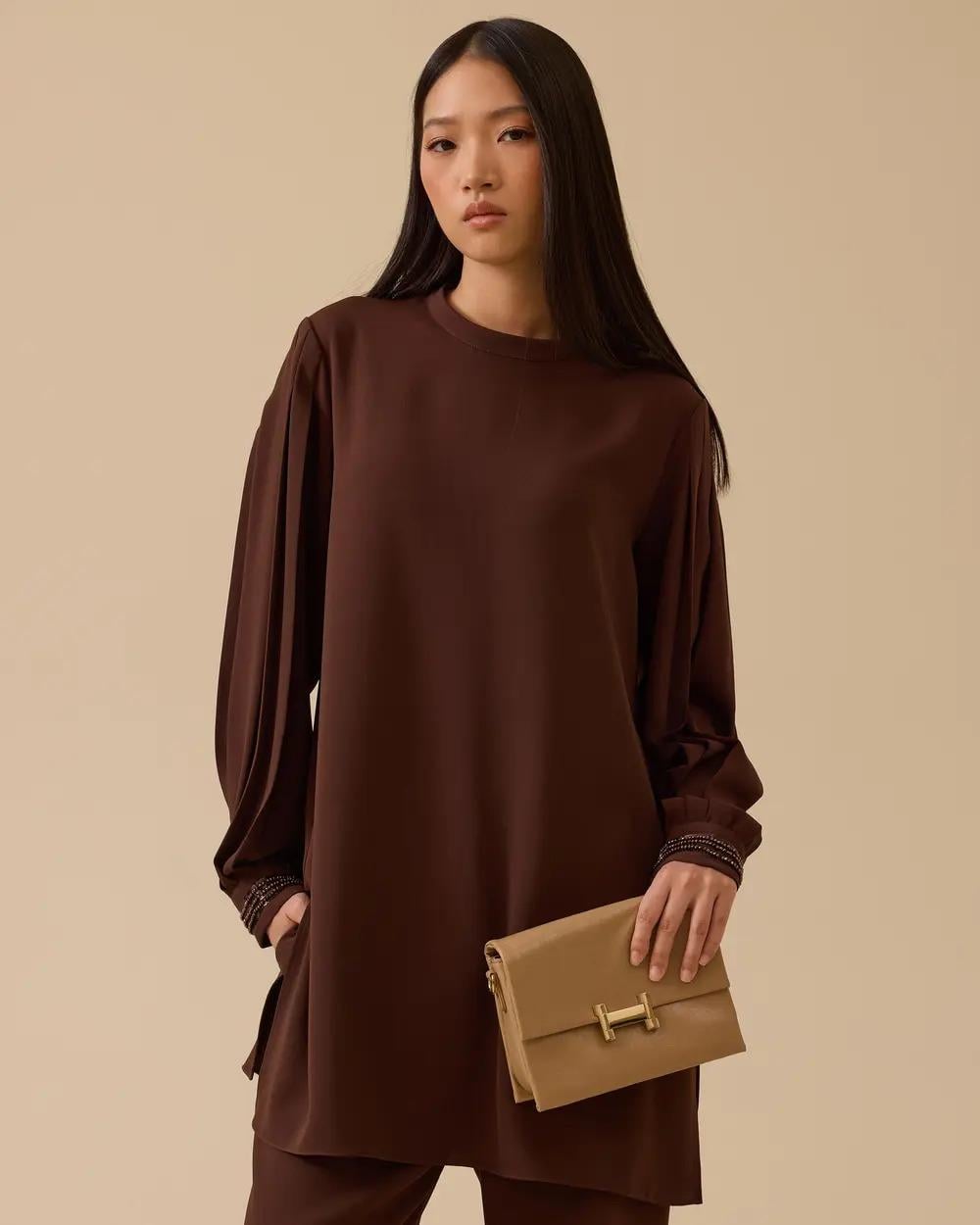 SCL Tunik - 10002521211014 Kahverengi