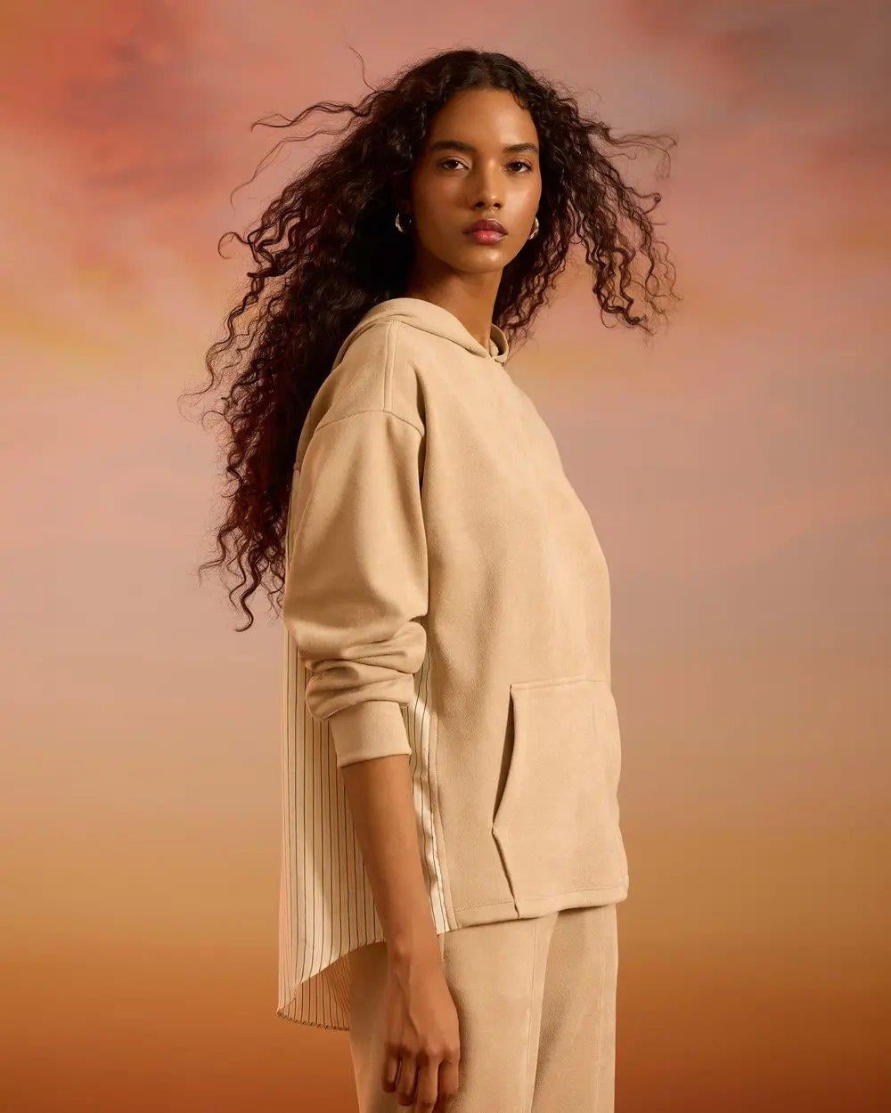 SEÇİL DÜZ SWEATSHIRT -242310007 Bej