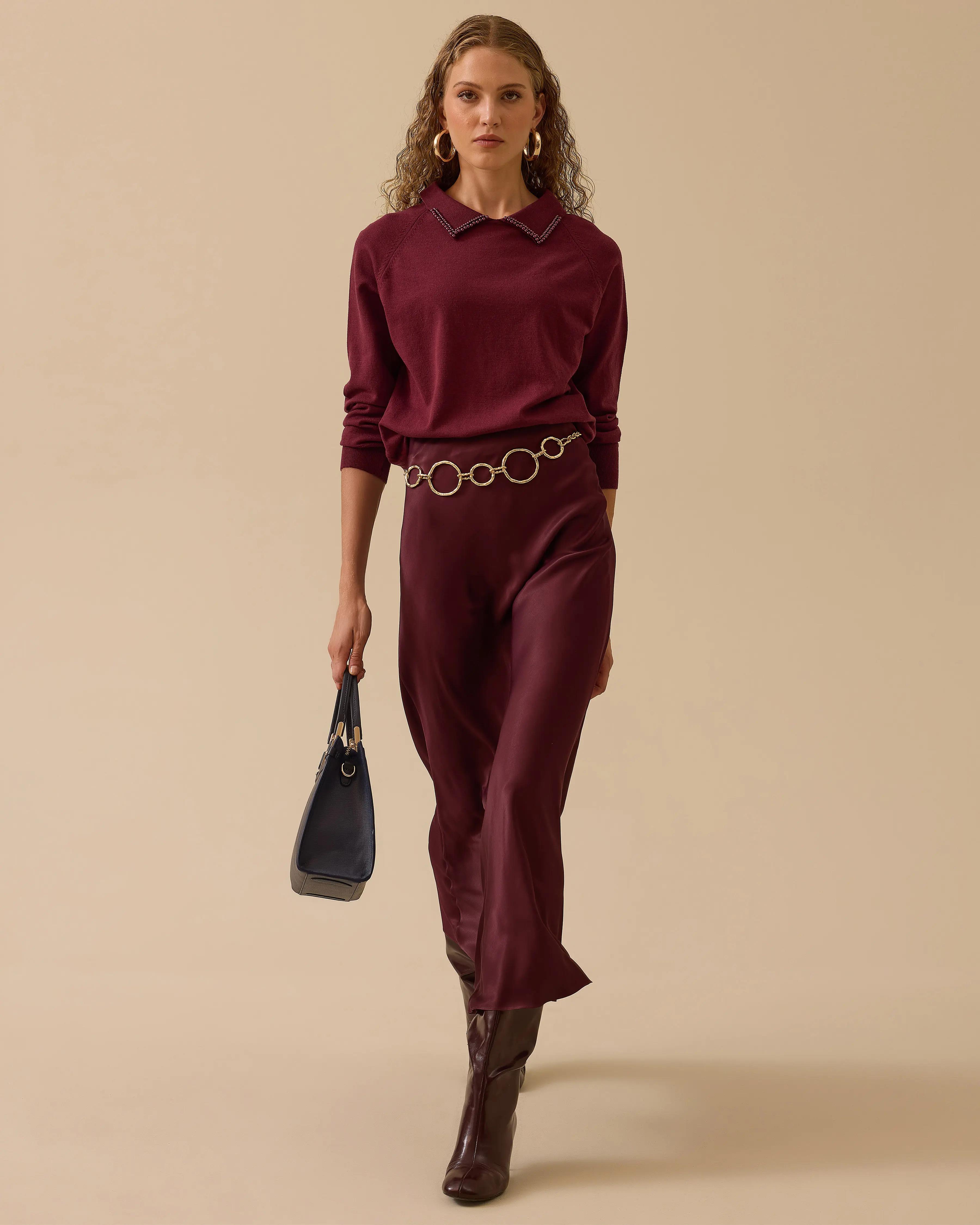 SEÇİL ETEK -252610005 BORDO