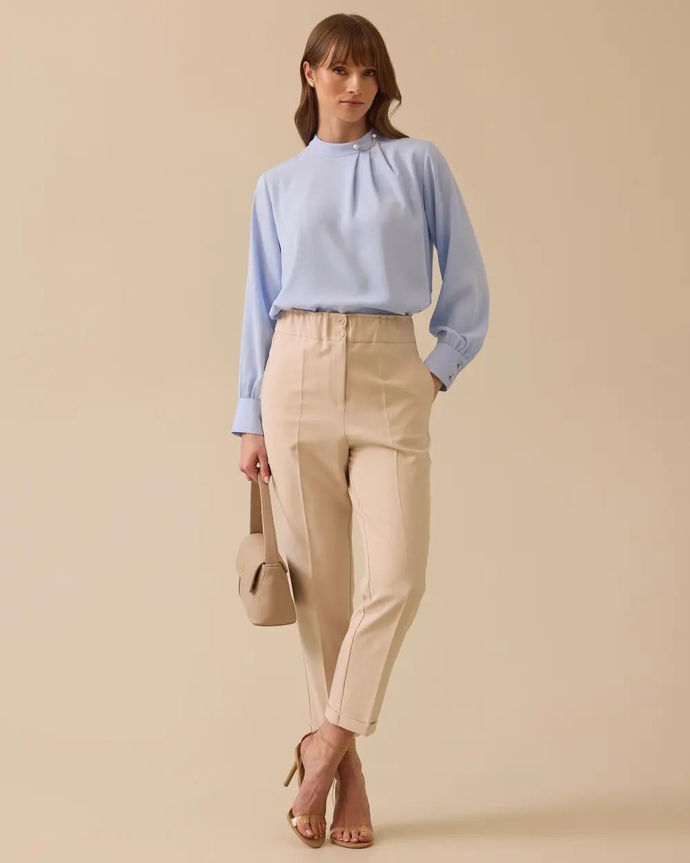 SEÇİL GÜNLÜK PANTOLON -251010031 Bej