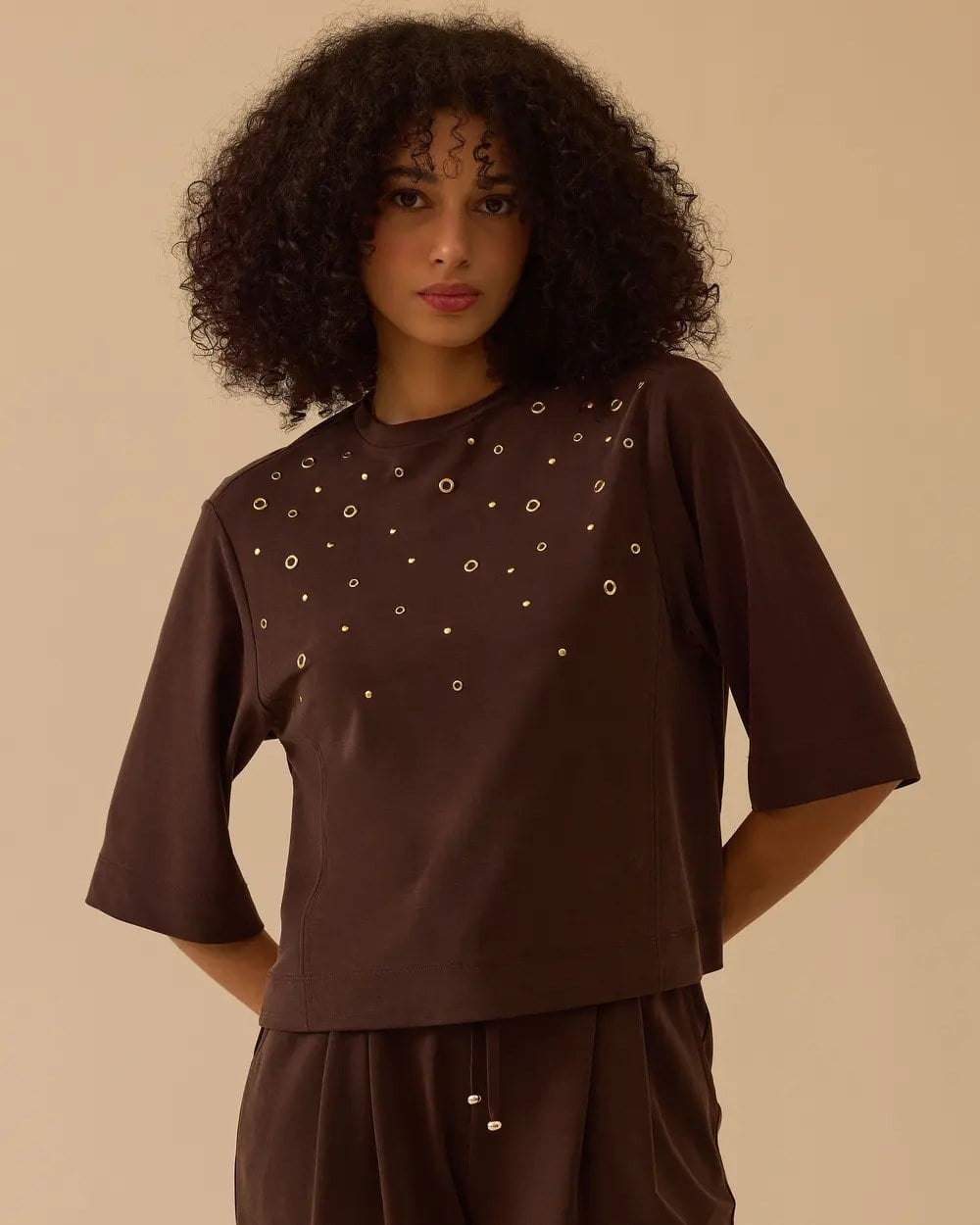 Seçil  Sweatshirt - 10002612310003 KAHVERENGİ