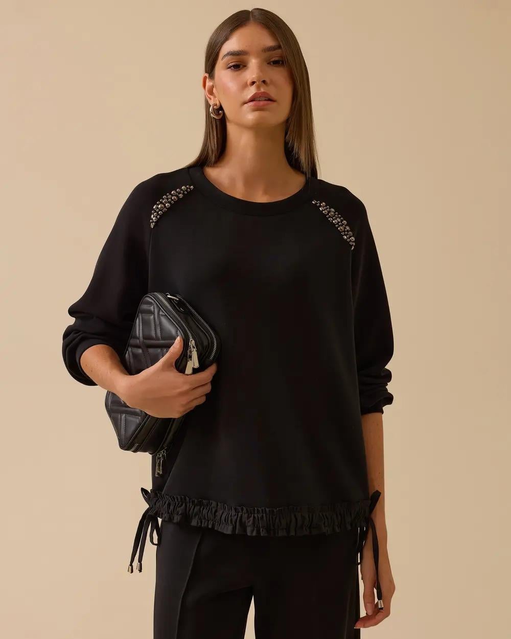 SEÇİL SWEATSHIRT -252310004 Siyah
