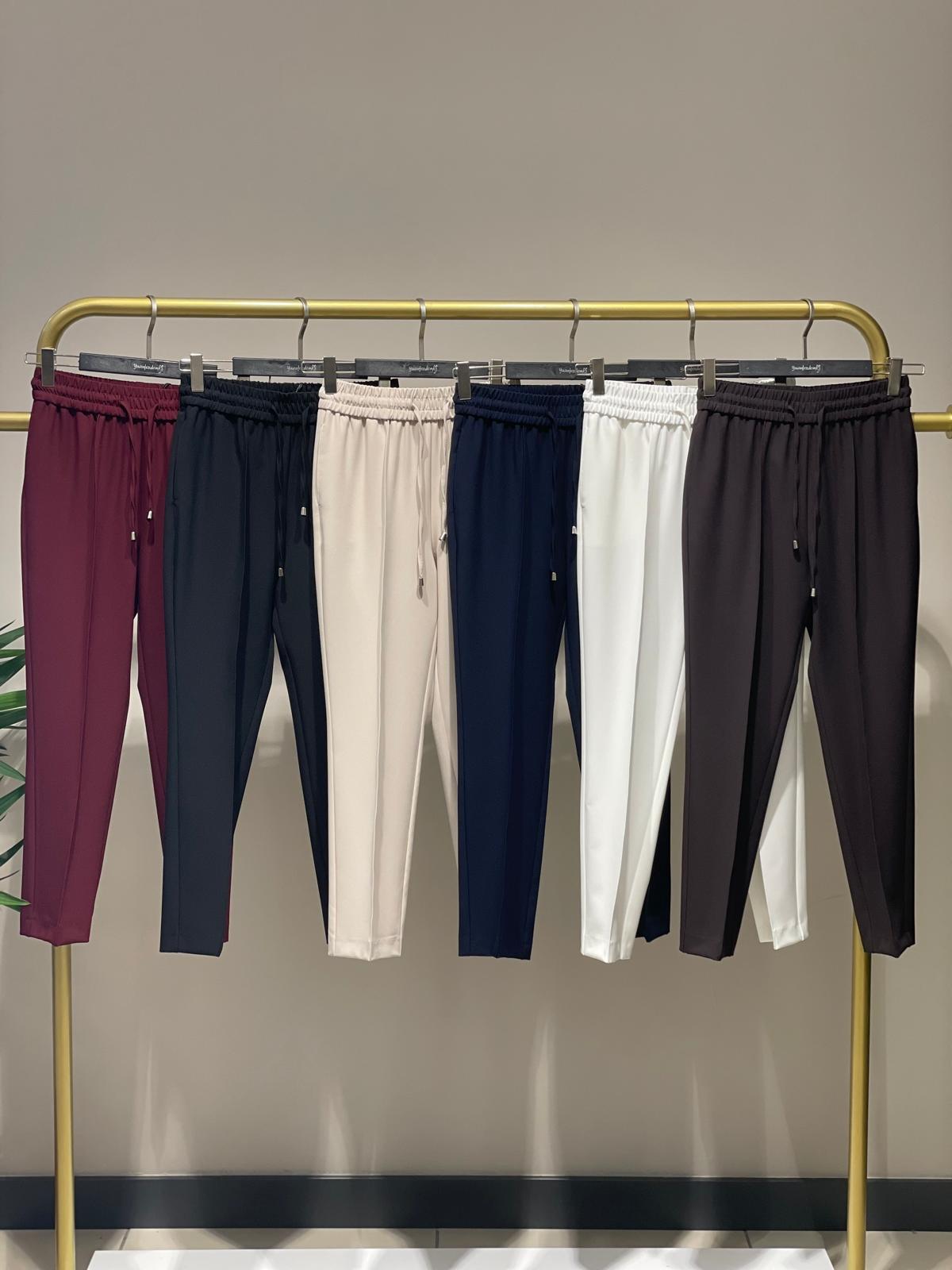 YUSUF ÖZDEMİR BELİ LASTİKLİ PANTOLON 1360 Siyah