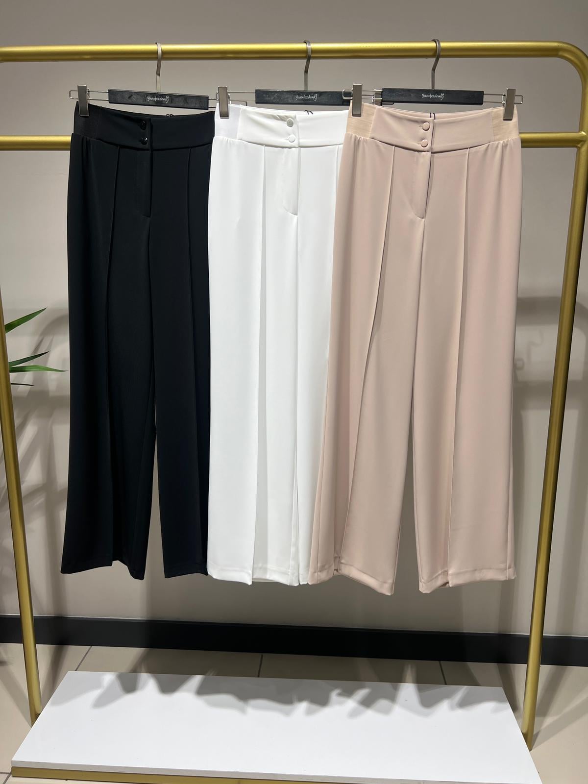 YUSUF ÖZDEMİR BELİ LASTİKLİ PANTOLON 1442 Siyah