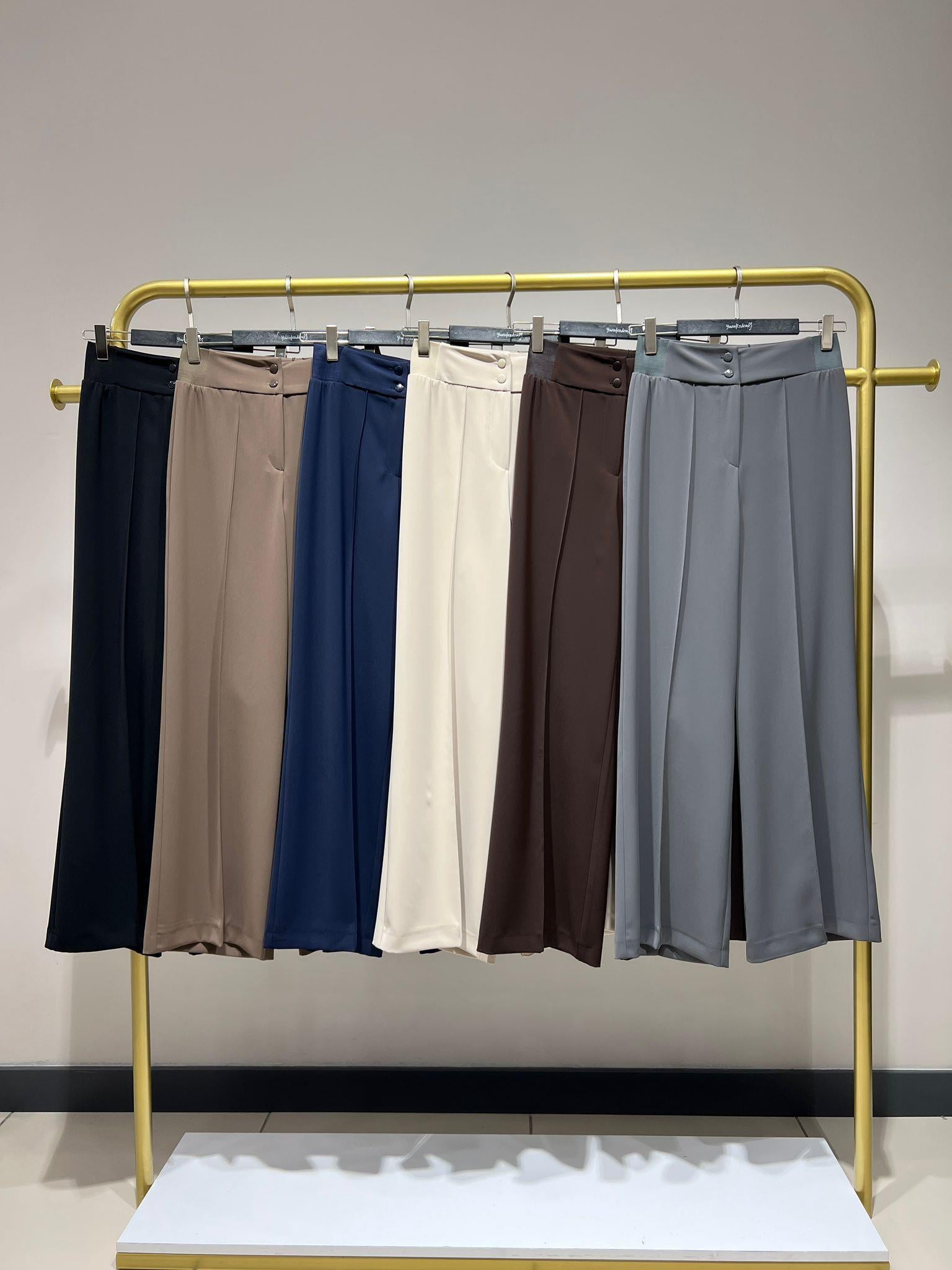 YUSUF ÖZDEMİR BELİ LASTİKLİ PANTOLON 1442 Ekru