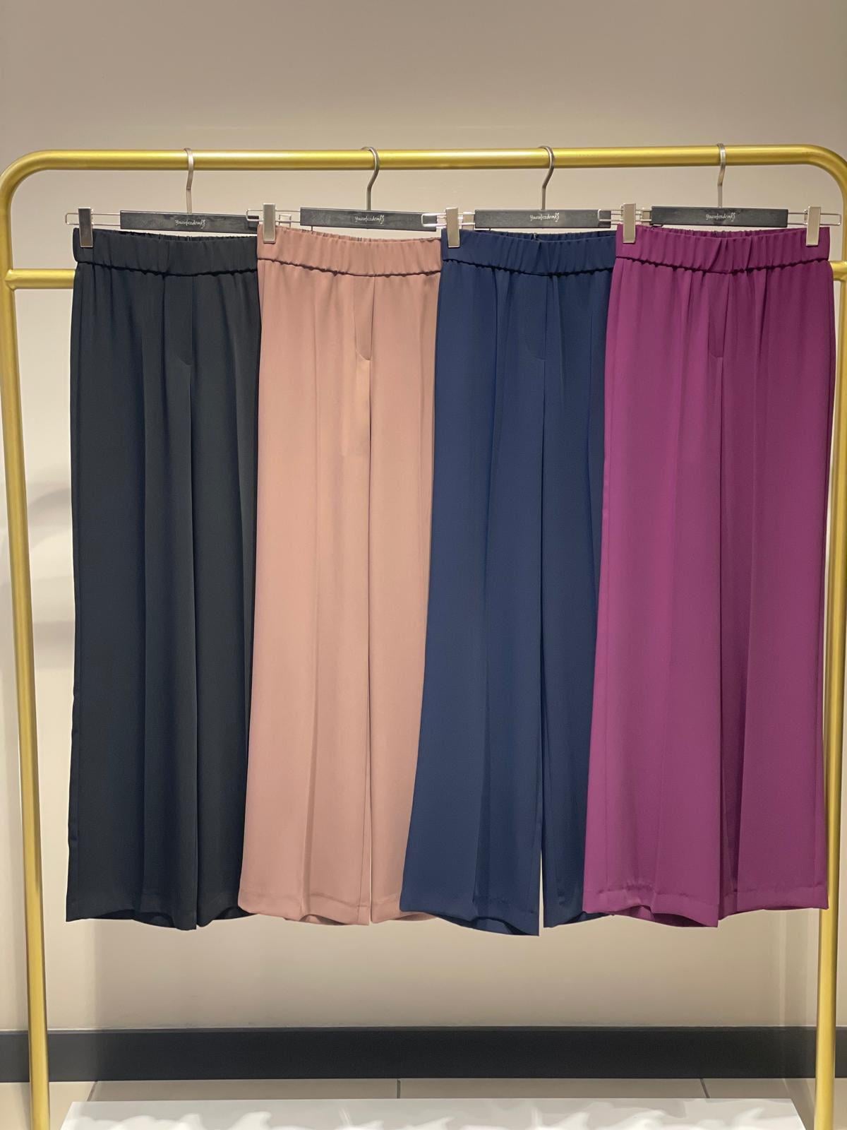 YUSUF ÖZDEMİR LASTİKLİ BOL PAÇA PANTOLON 1395 Lacivert