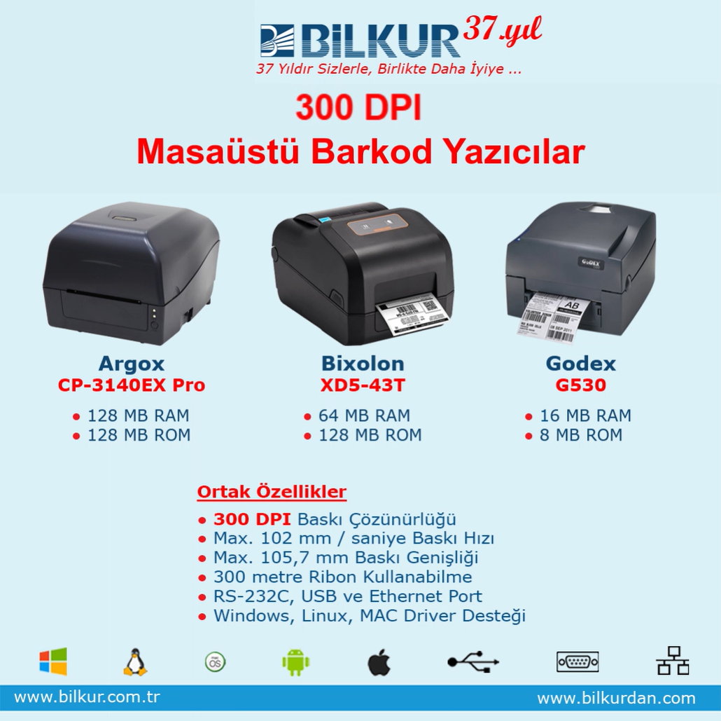 300 DPI MASAÜSTÜ BARKOD YAZICILAR NE ZAMAN GEREKLİ!