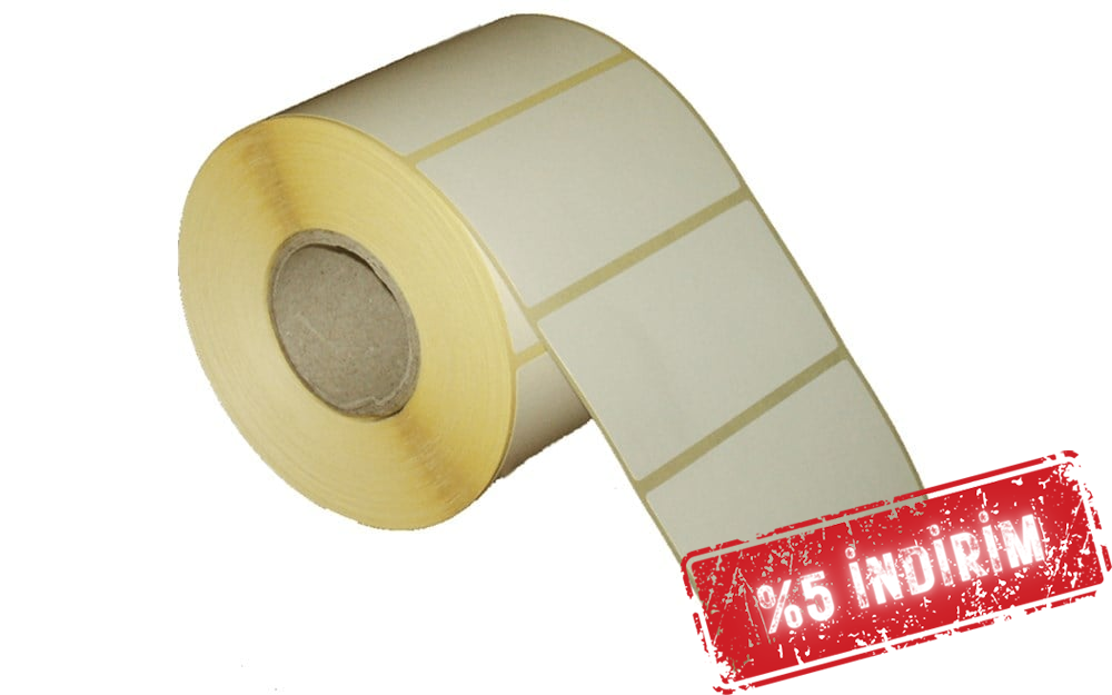 Vellum Etiket 80mm X 40mm 1li
