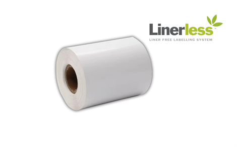 BIFO 60mm x 50m 25,4mm Göbek Beyaz Yapışkanlı Termal Linerless Etiket