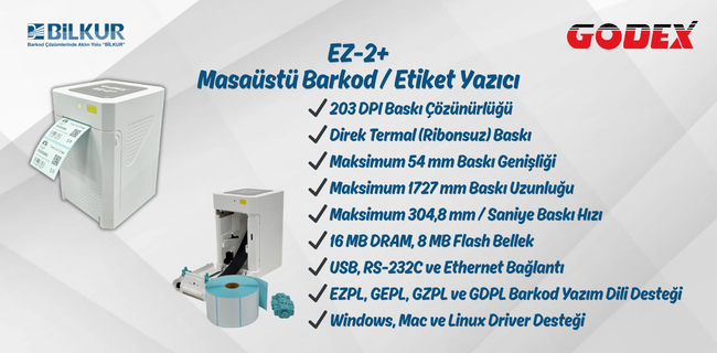 Godex BP500L-G500-G300-GE300-EZ1105Plus 🏅𝗢𝗿𝗷𝗶𝗻𝗮𝗹🏅 Termal Kafa