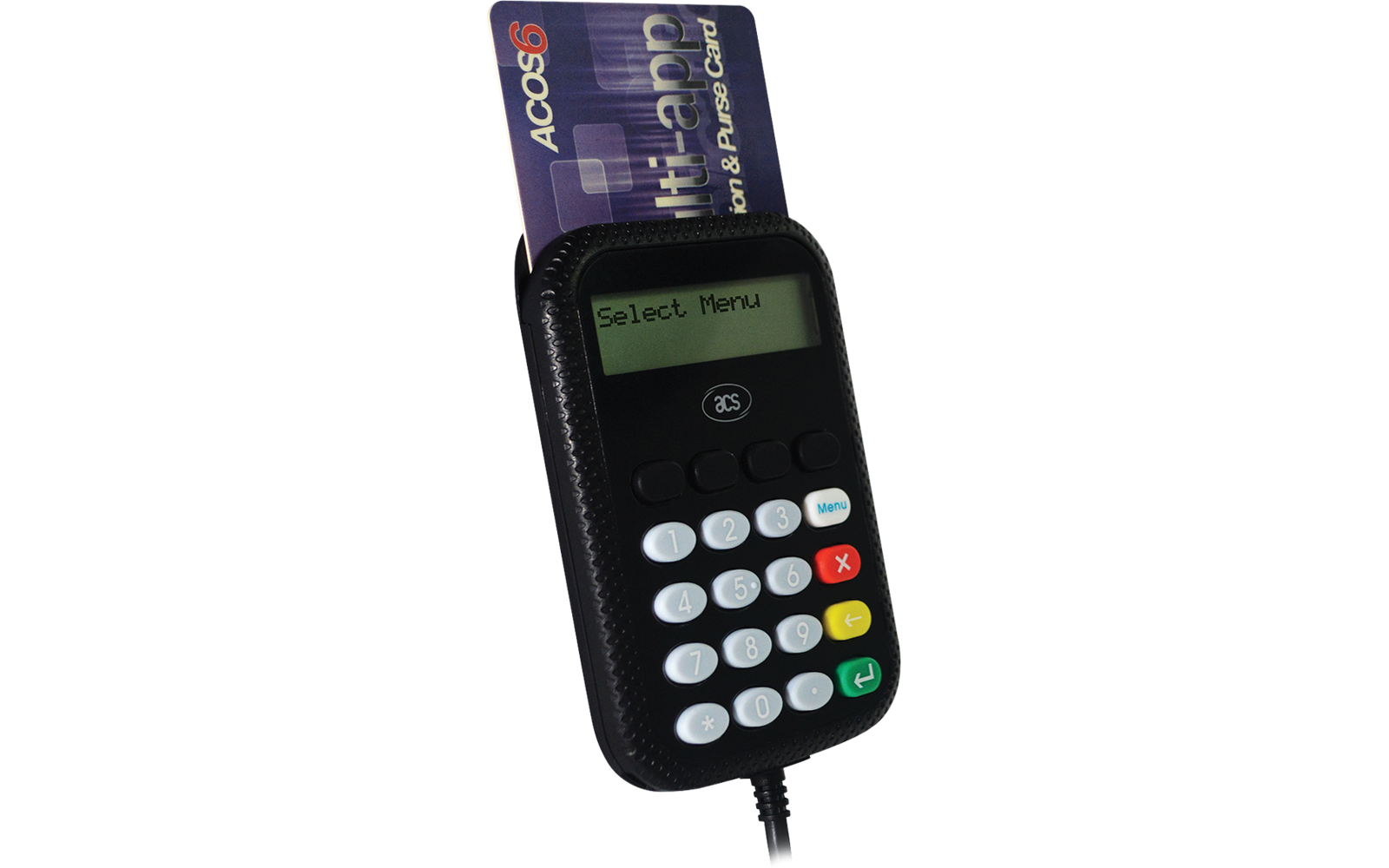 ACS APG 8201-B2 PinPad+LCD Temaslı Kart Okuyucu+Kodlayıcı