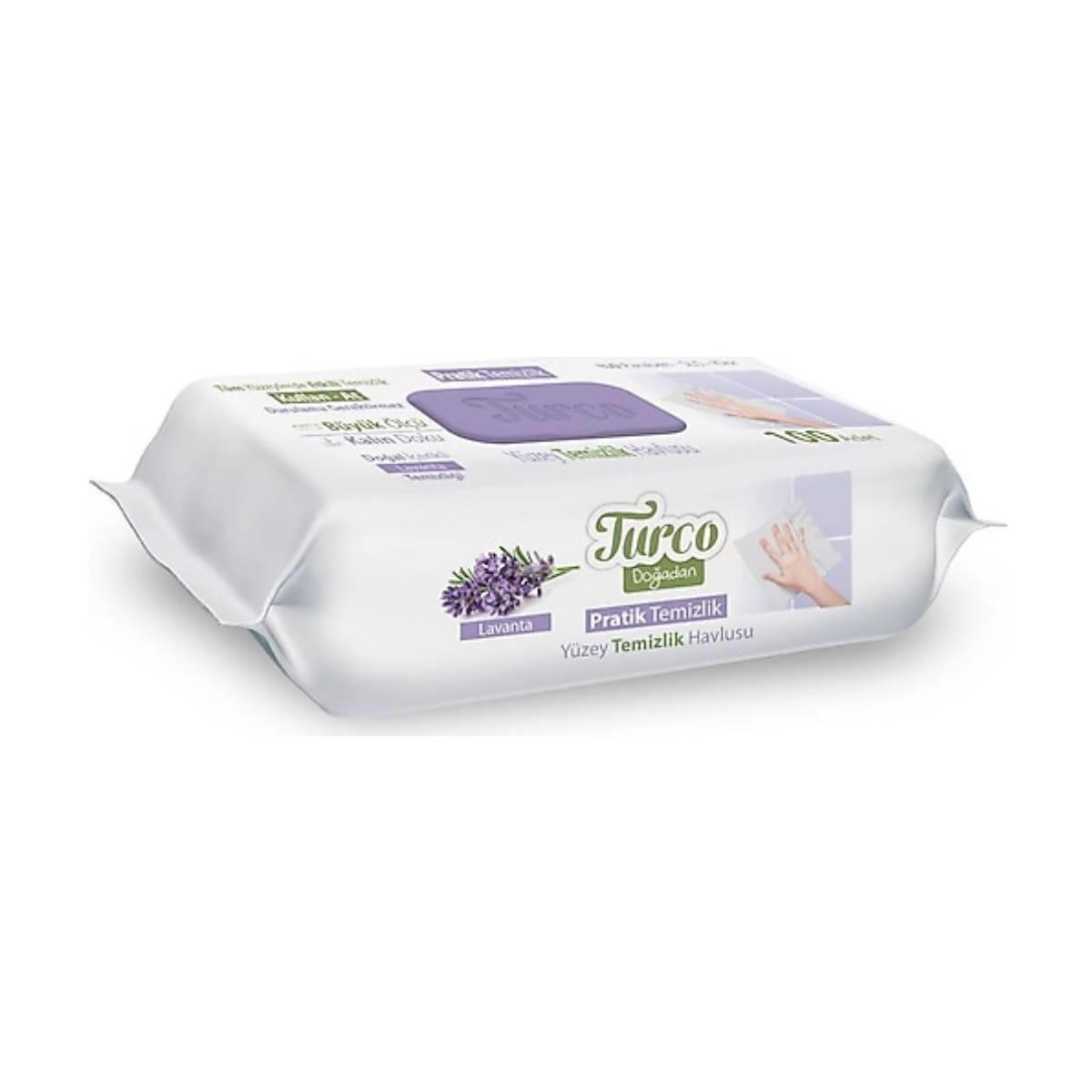 Baby Turco Yüzey Temizleme Havlusu Lavanta 100lü5522000