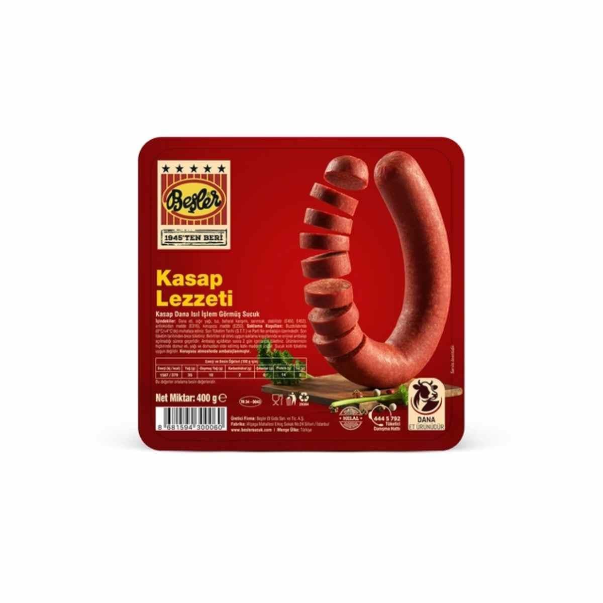 Beşler Kasap Dana Sucuk 400 Gr5503293