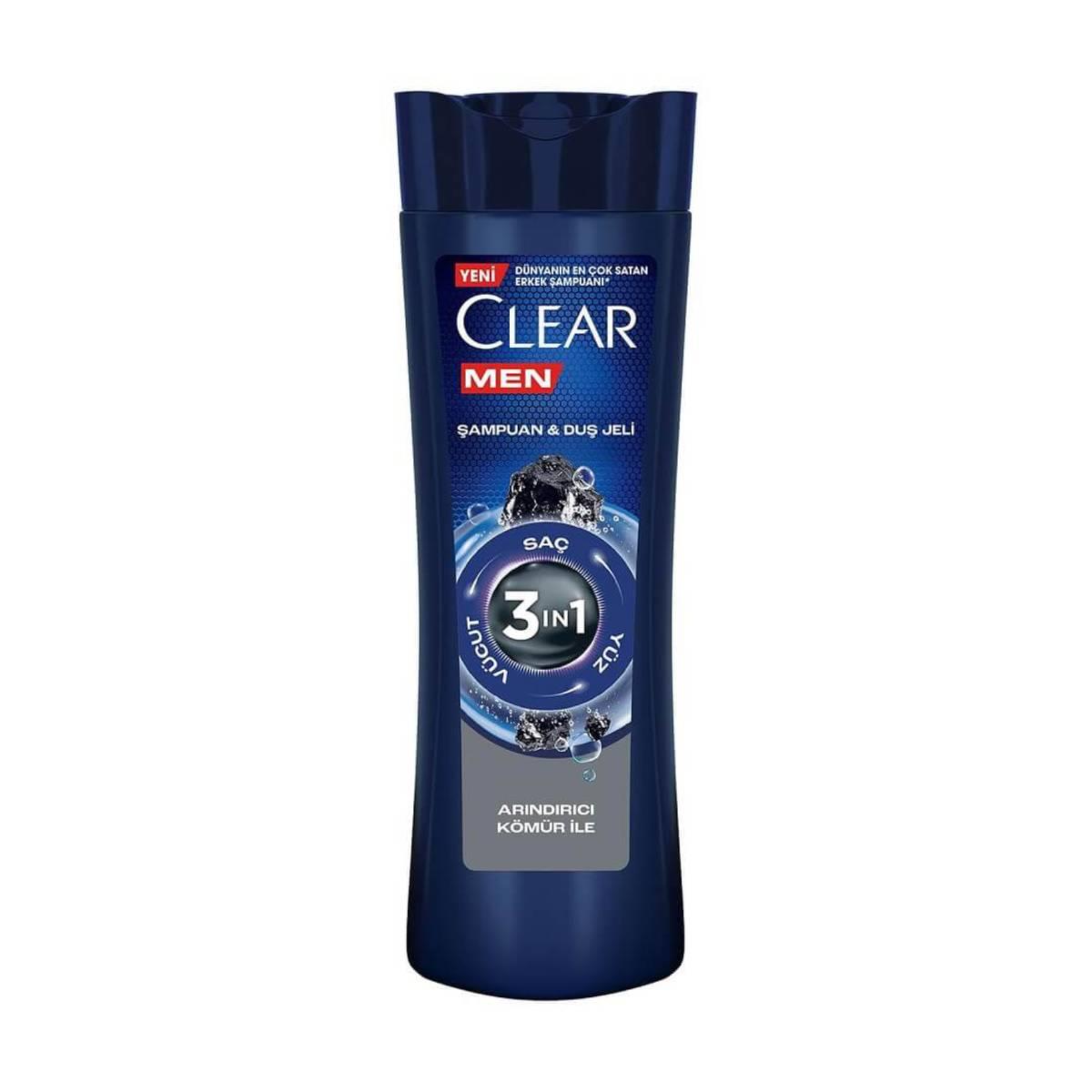 Clear Şampuan 350ml Arındırıcı Kömür5523393