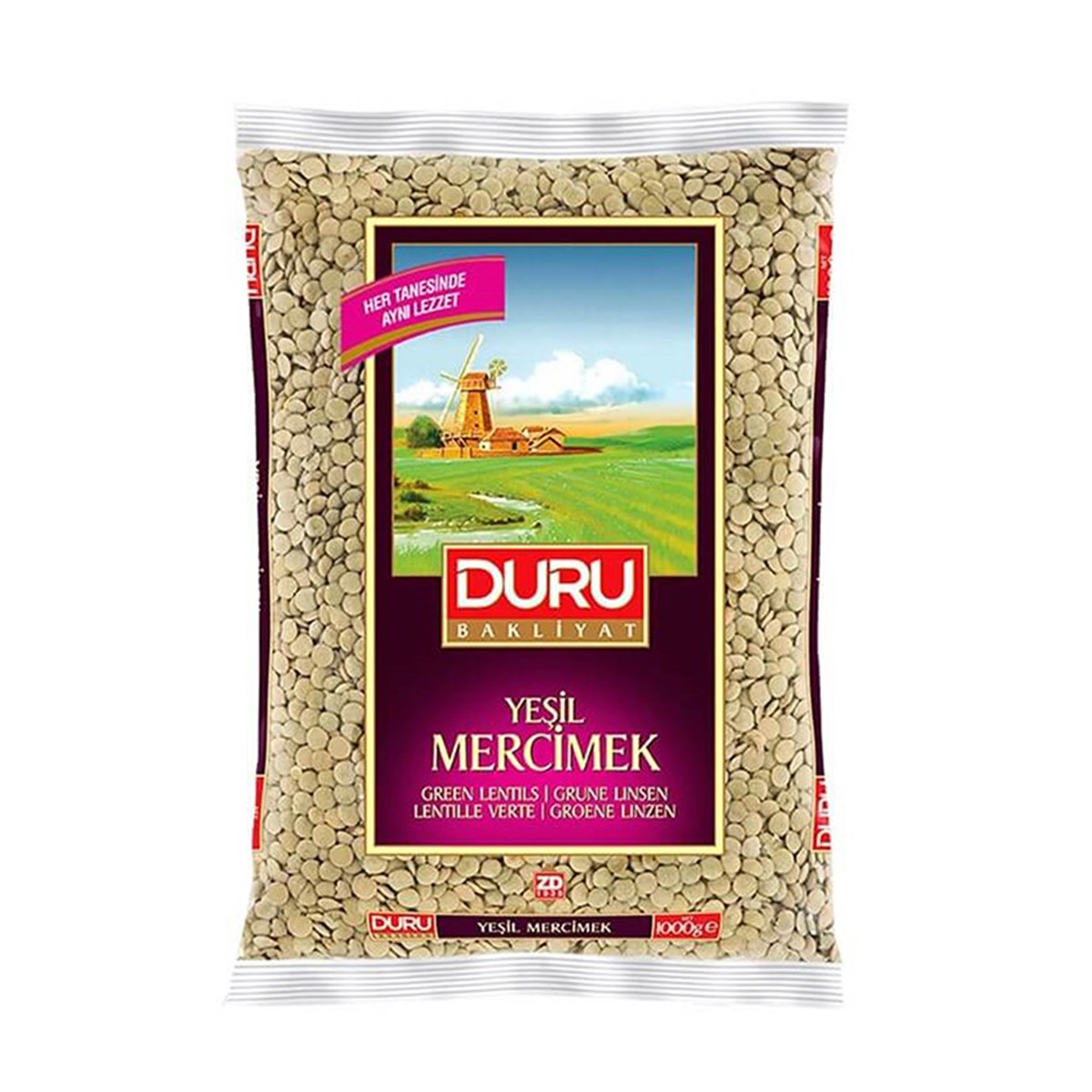 Duru Bakliyat Yeşil Mercimek 1 kgBakliyat, Bulgur, Pirinç
