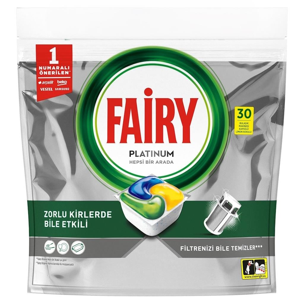 Fairy Bulaşık Makina Kapsül Platinium Tablet 30lu5523501